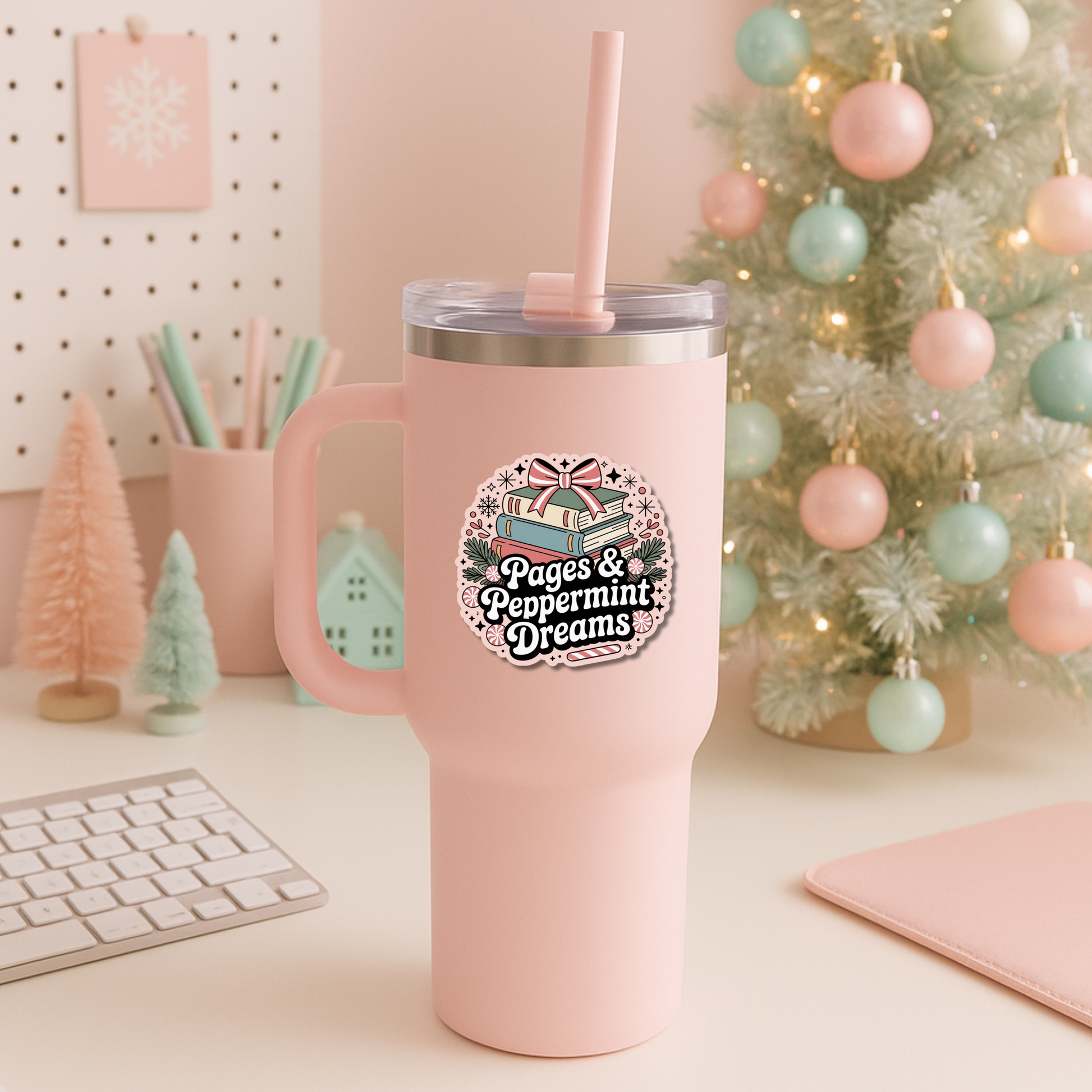 Bookish Christmas Sticker