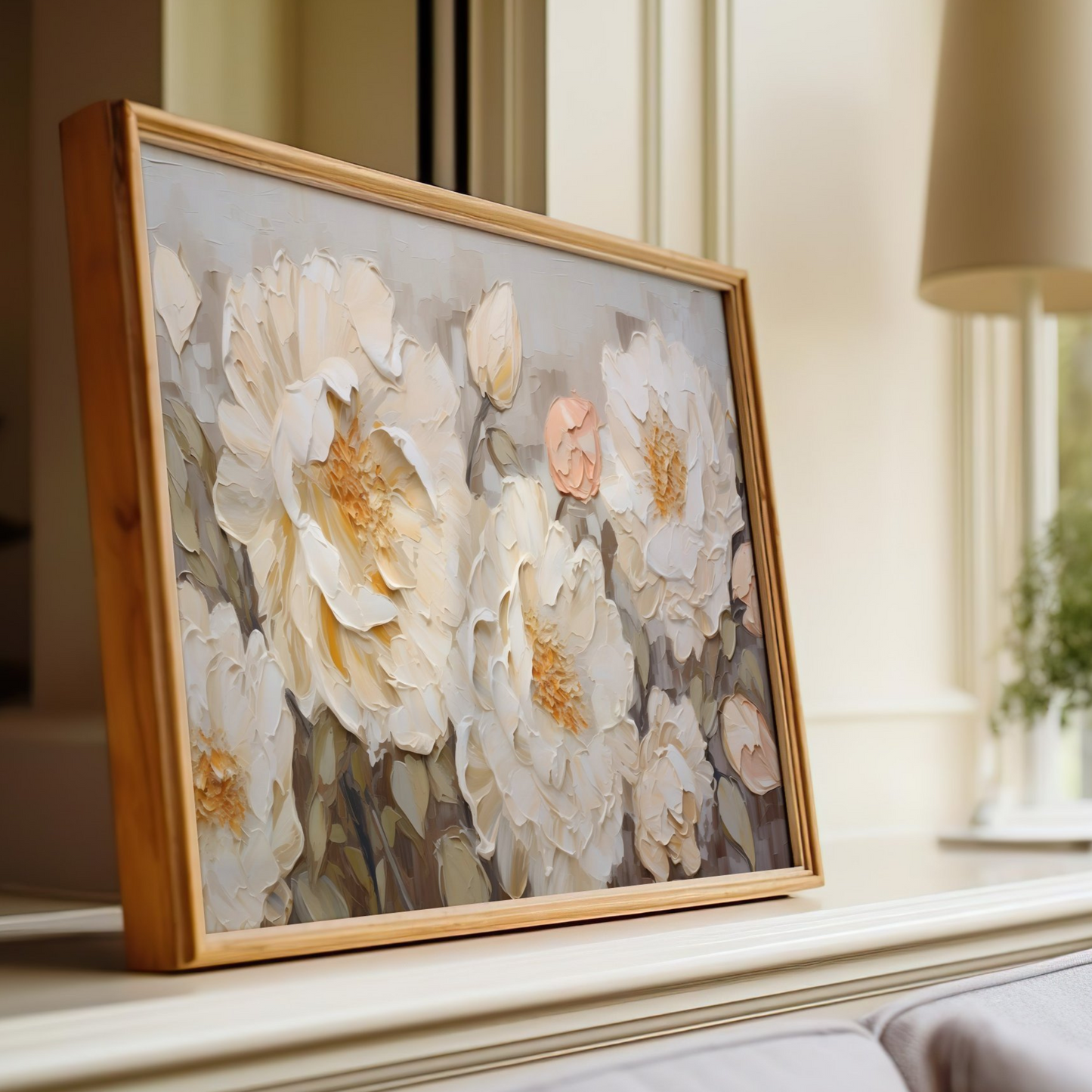 Gardenia Floral Wall Art Print