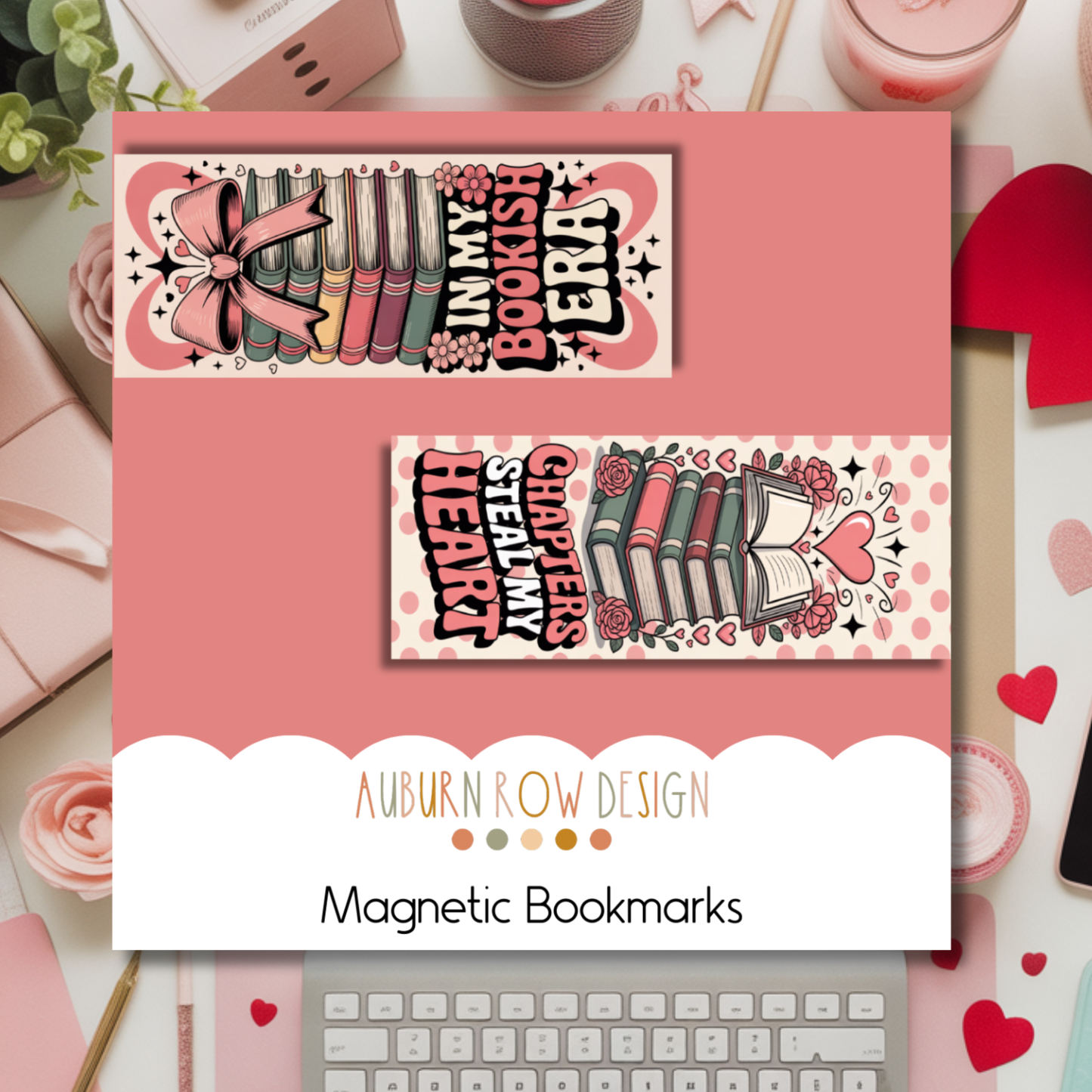 Valentines Day Magnetic Bookmarks