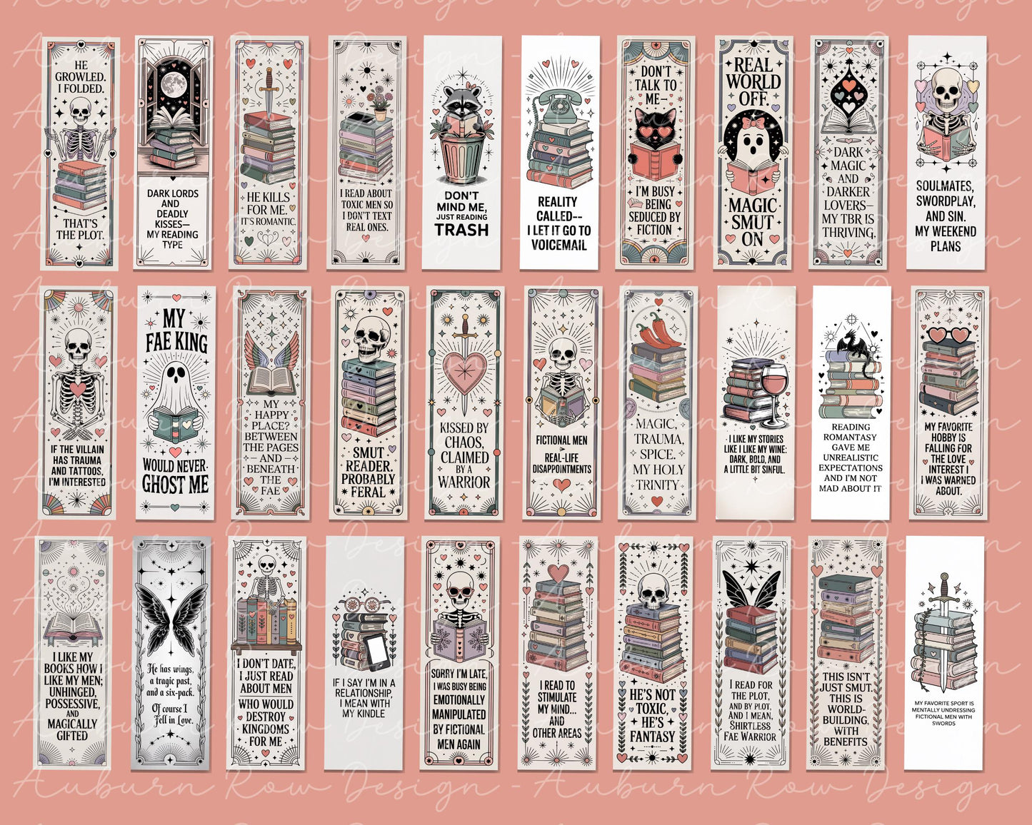 Smut Printable Bookmarks