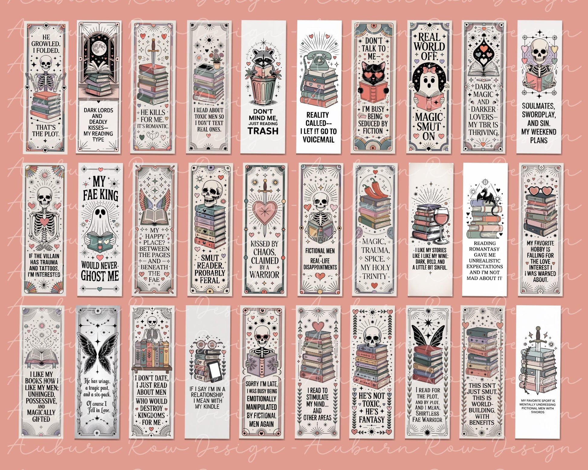 Smut Printable Bookmarks