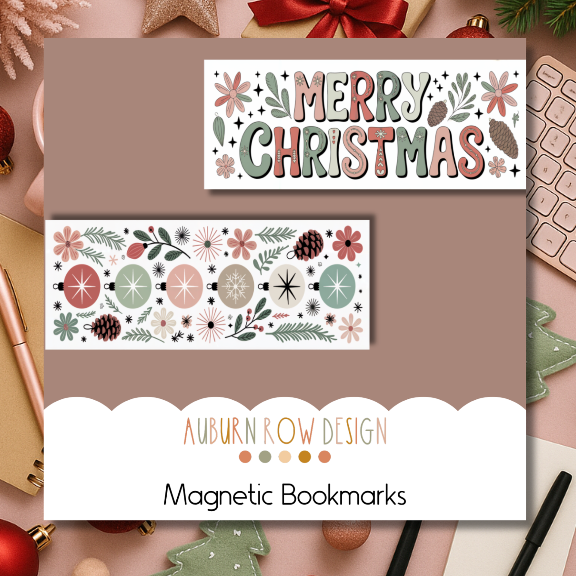 Christmas Magnetic Bookmark