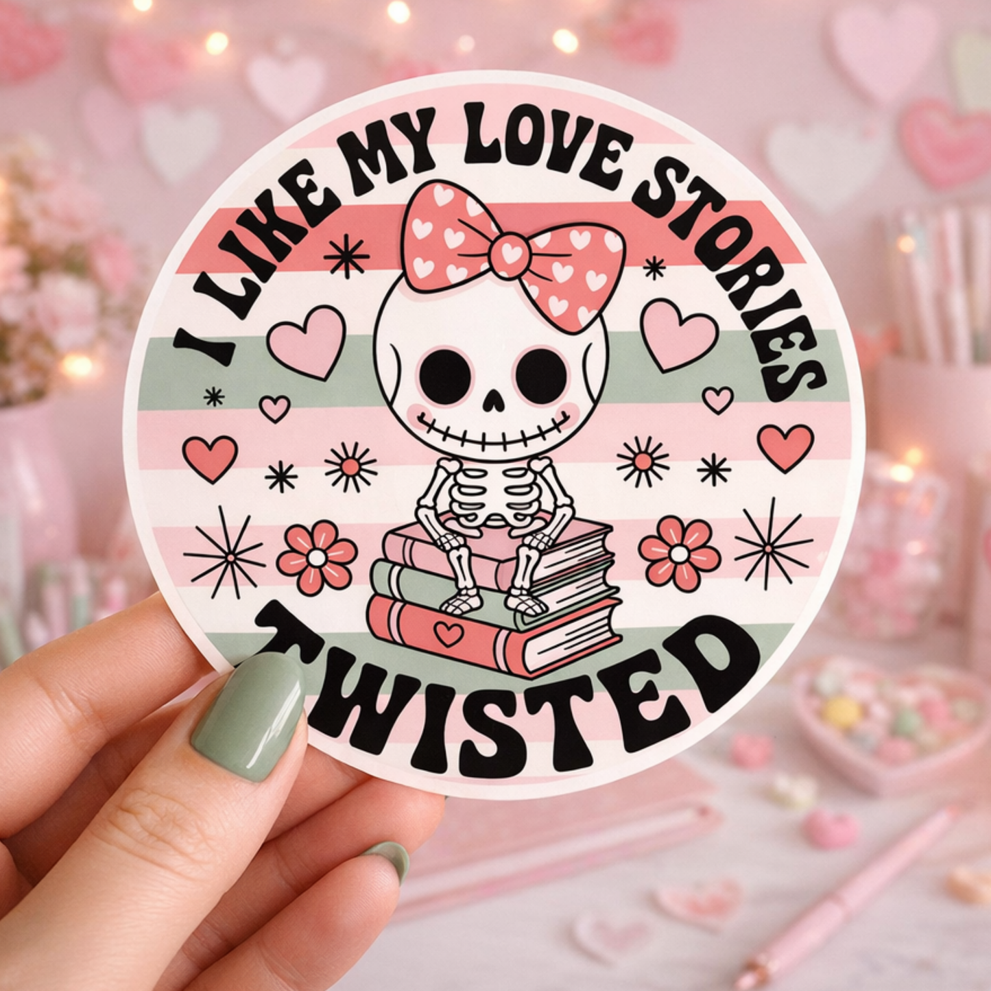 Valentines Day Bookish Sticker