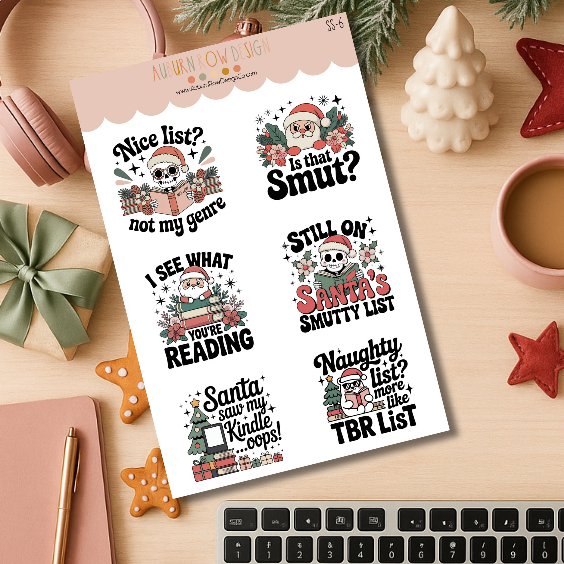Christmas Smut Reader Stickers
