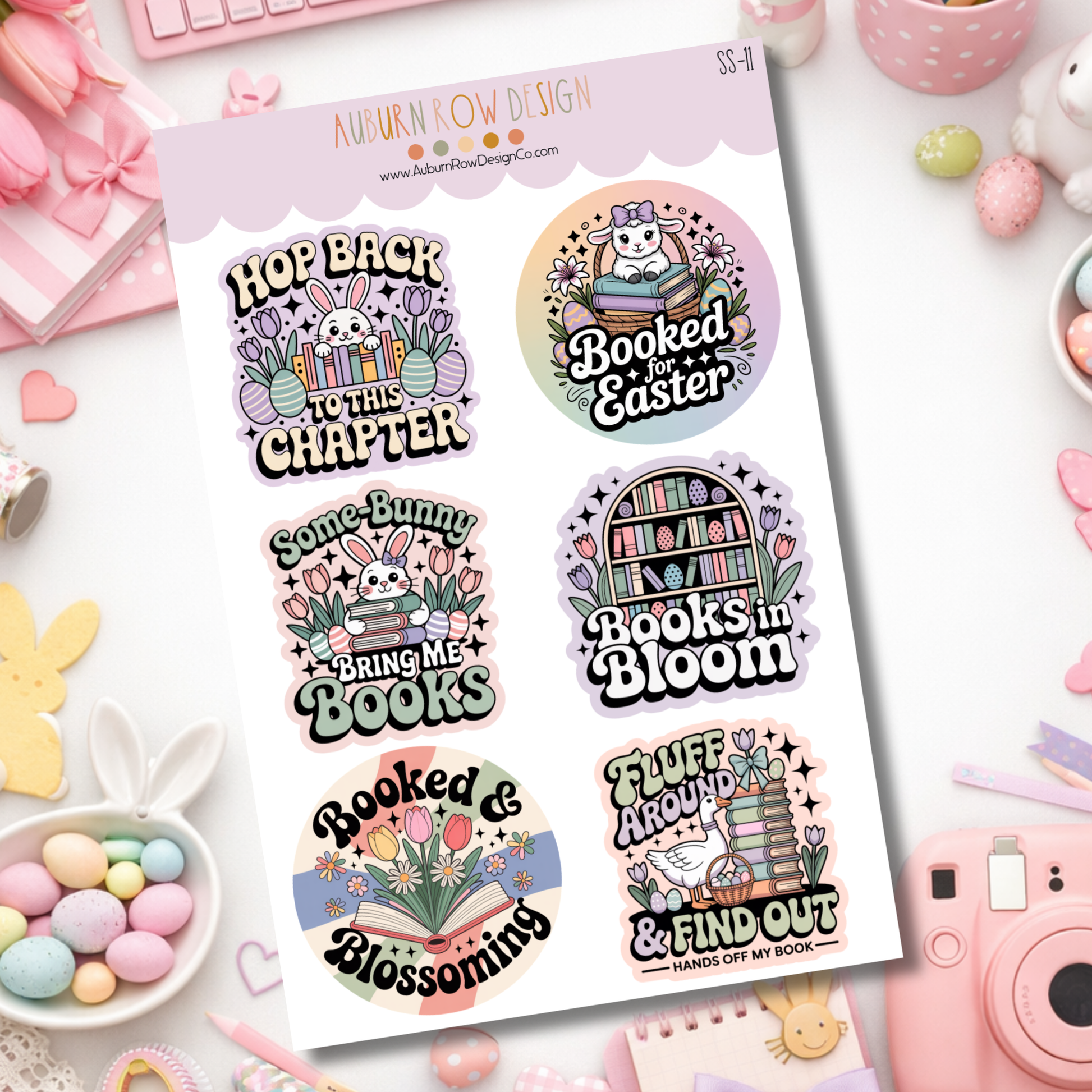 Easter Bookish Sticker Sheet