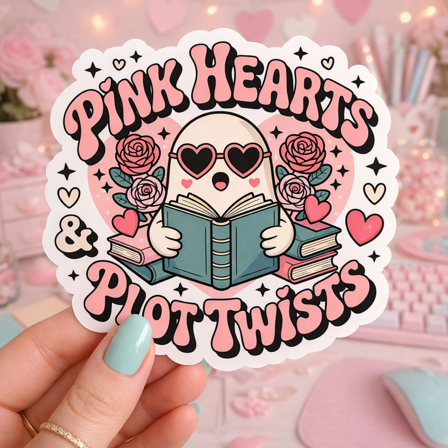 Valentines Day Bookish Sticker