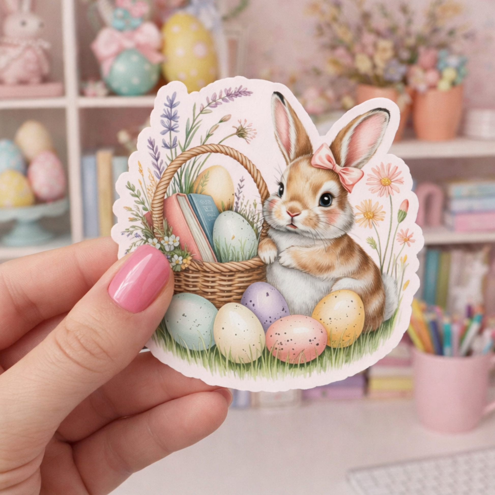 Easter Bookish Sticker