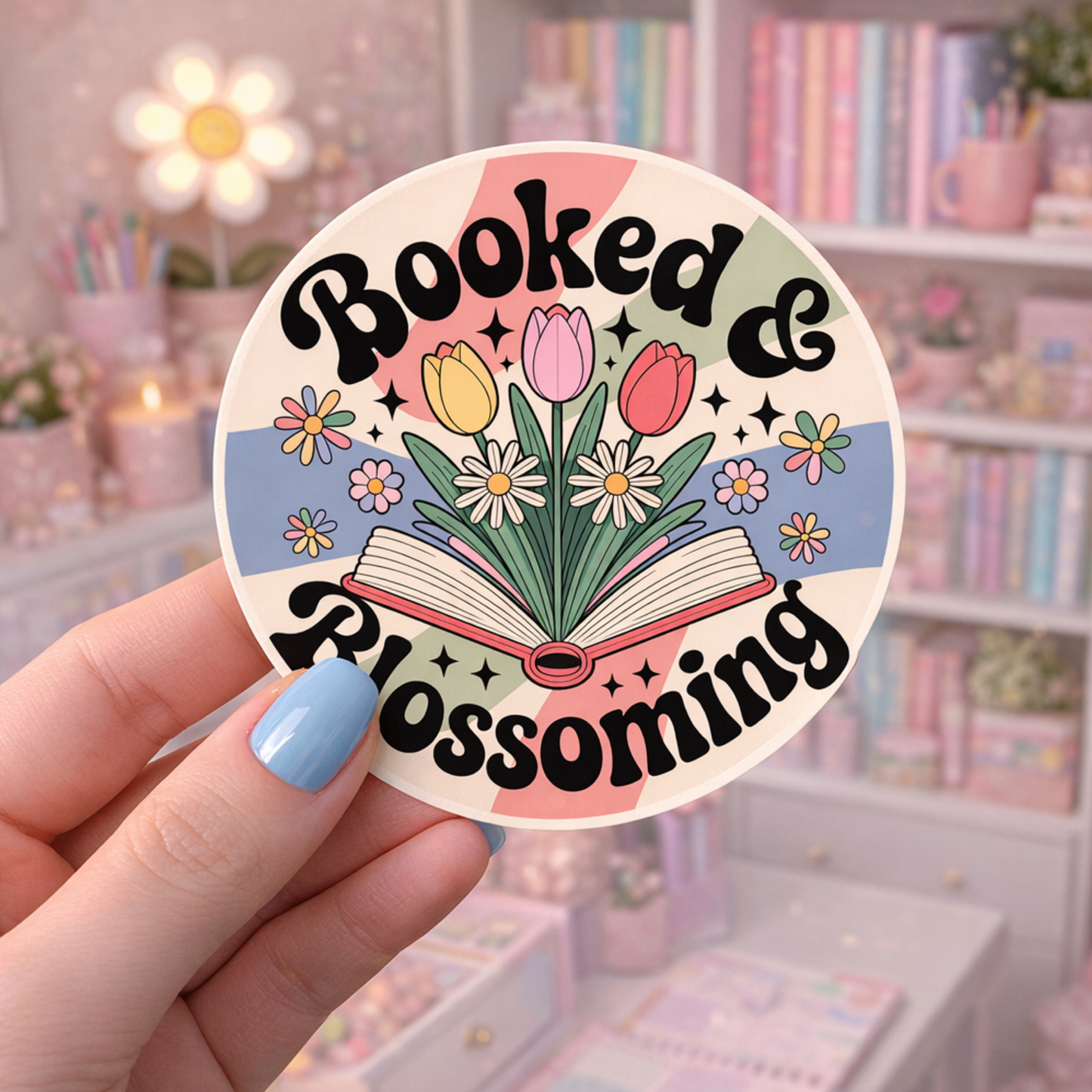 Spring Bookish Sticker