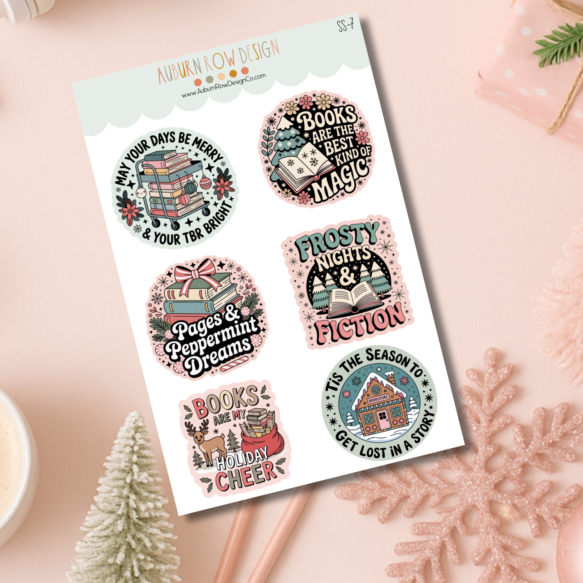 Christmas Bookish Stickers