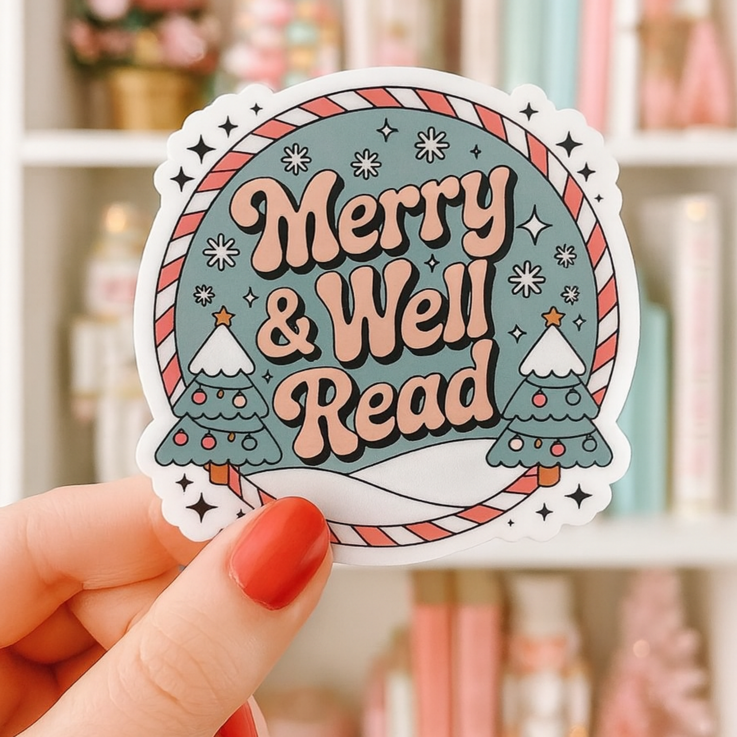 Bookish Christmas Stickers