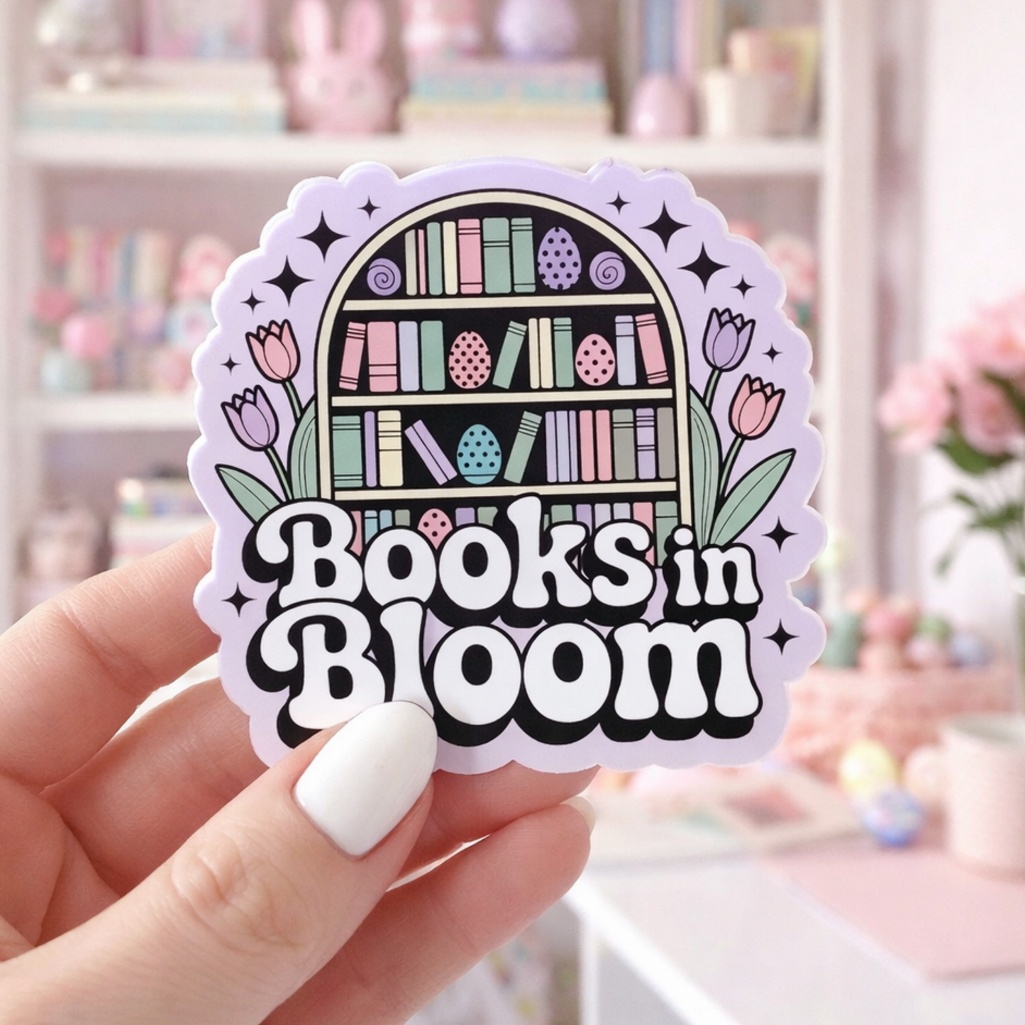 easter bookish sticker