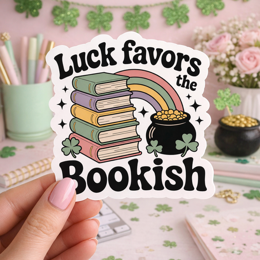 St Patricks Day Bookish Sticker