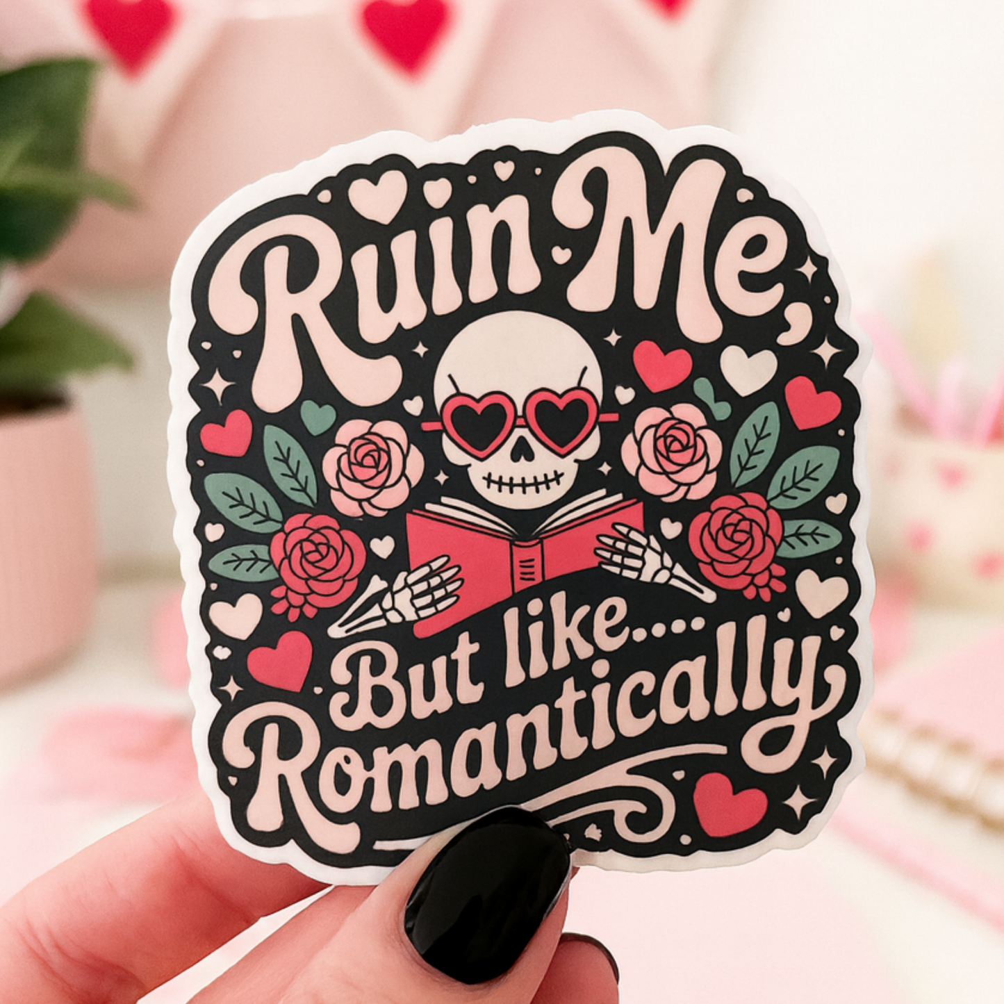 Valentines Day Bookish Sticker