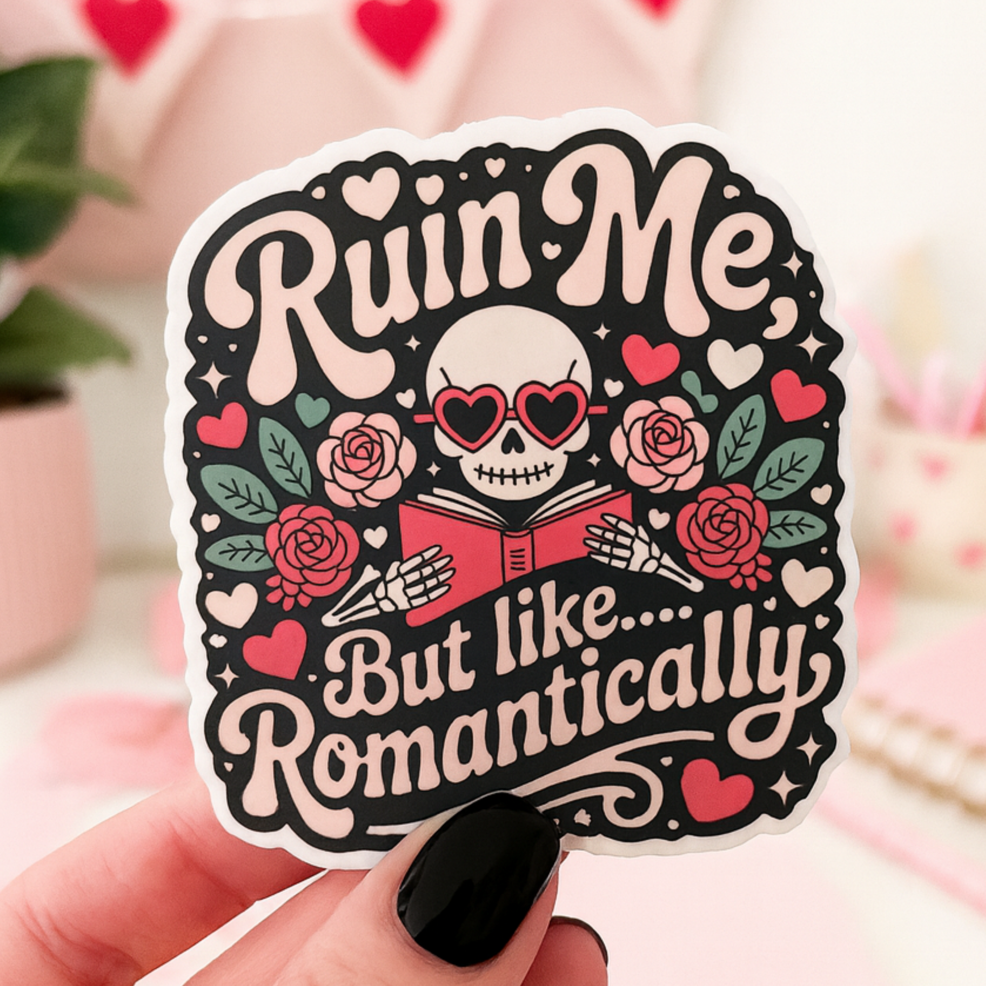 Valentines Day Bookish Sticker