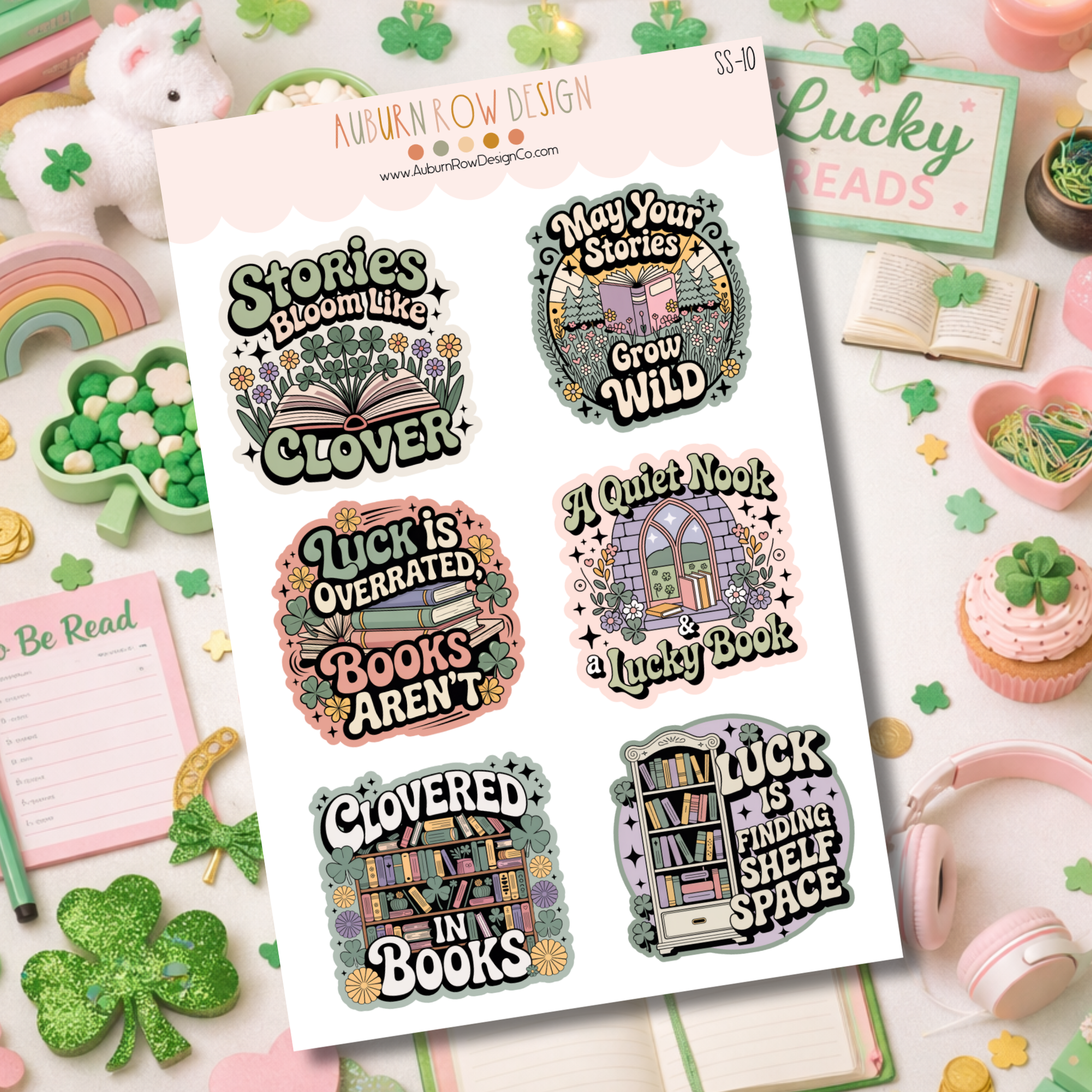 St. Patricks Day Bookish Stickers
