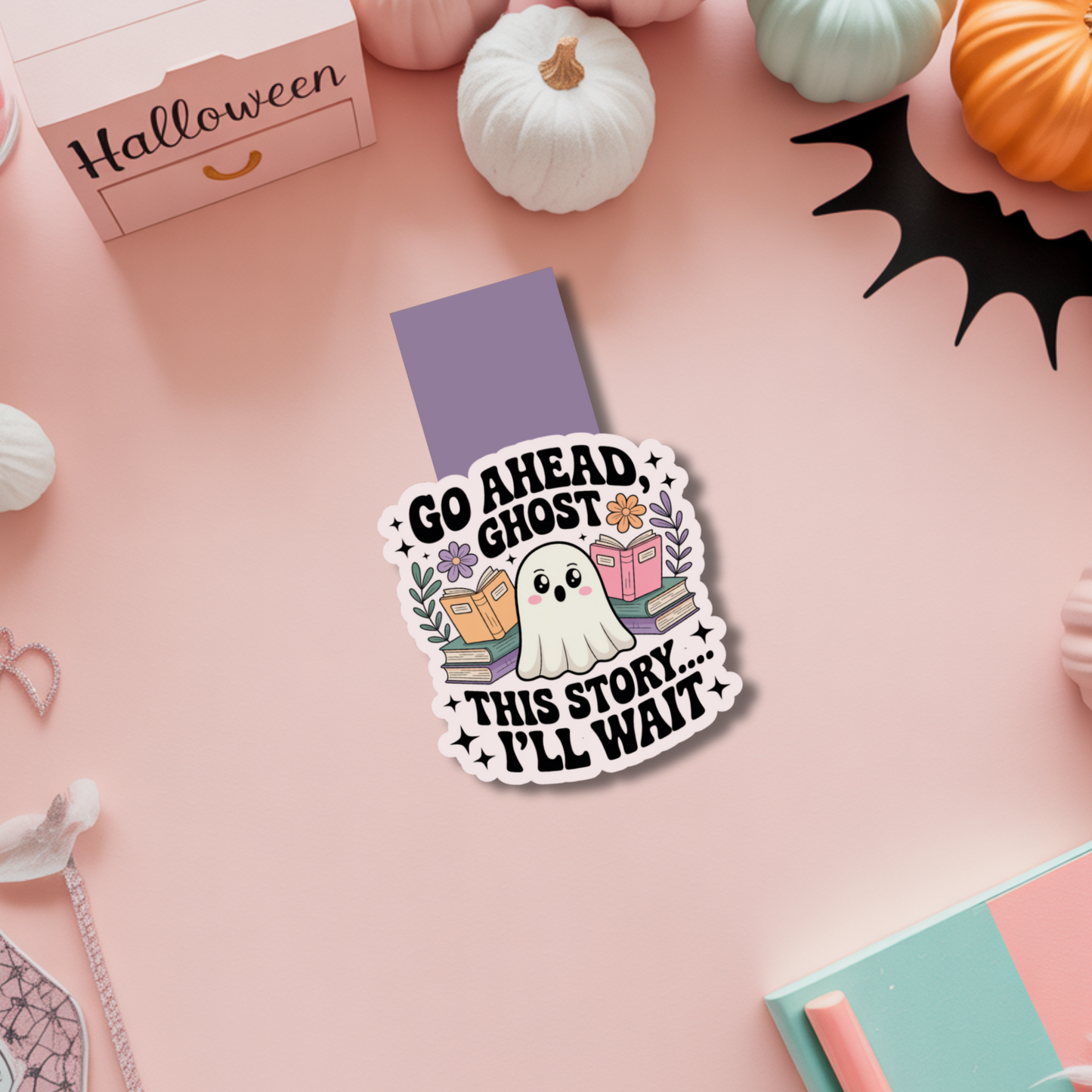 Ghost Magnetic Bookmark