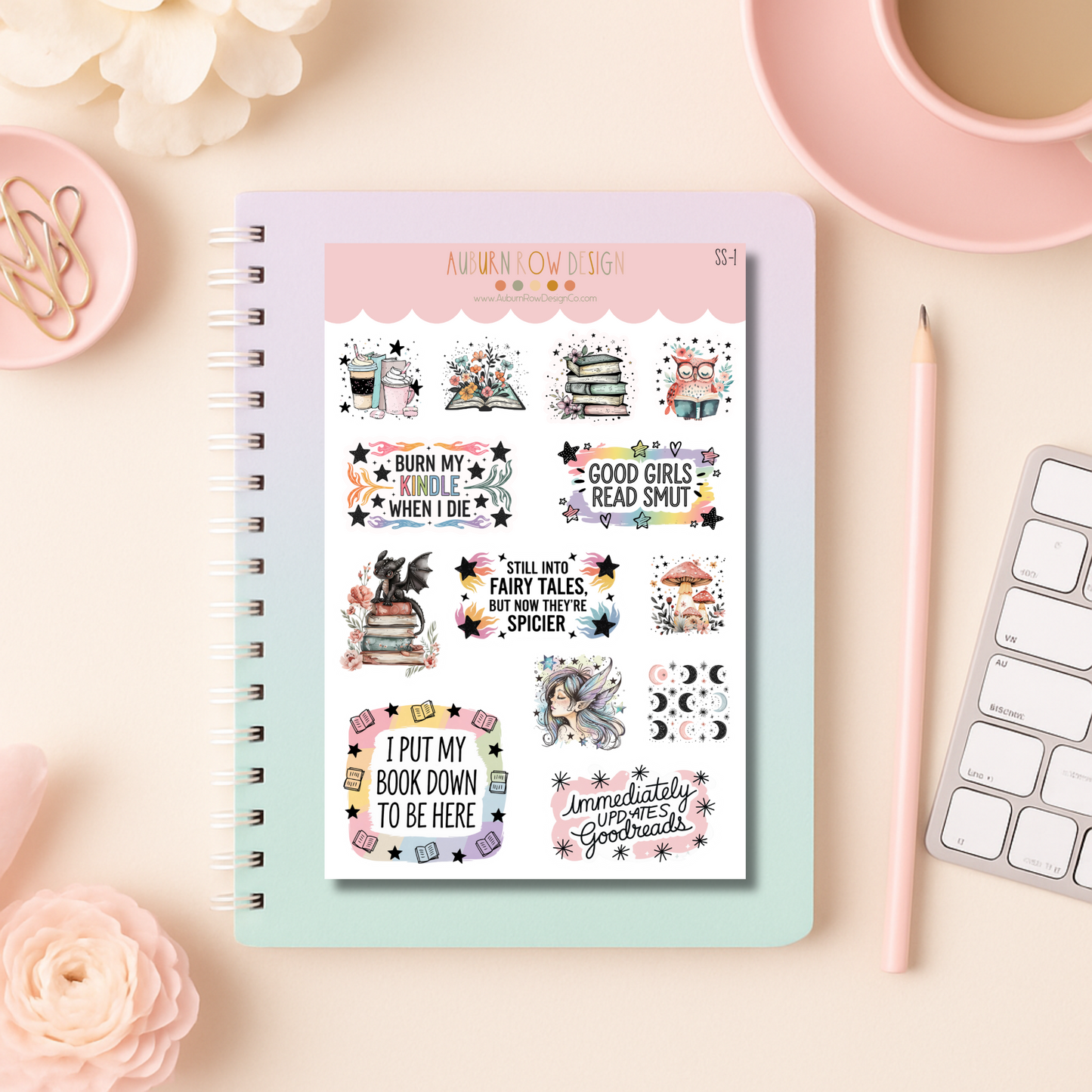 Bookish Romantasy Sticker Set