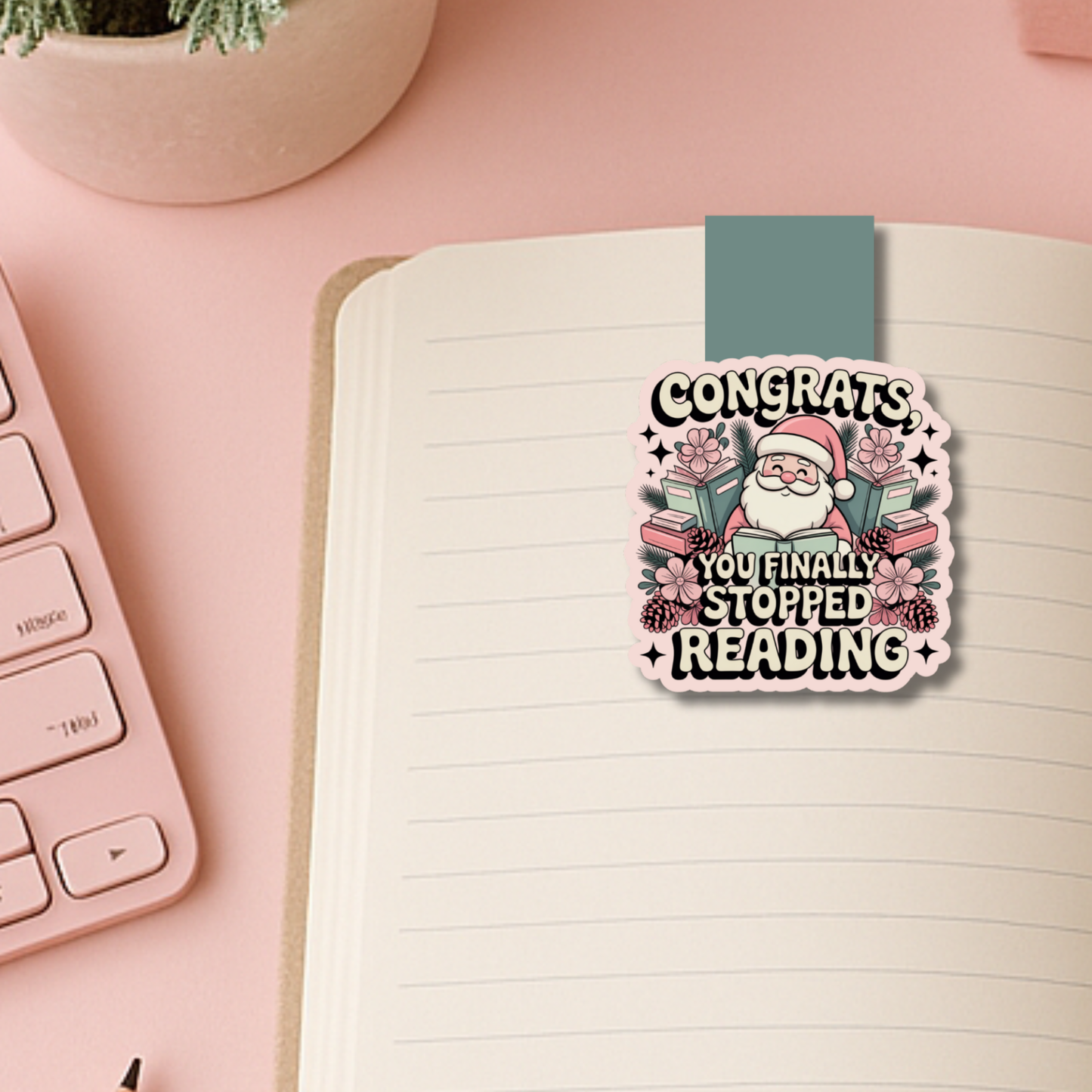 Santa Magnetic Bookmark