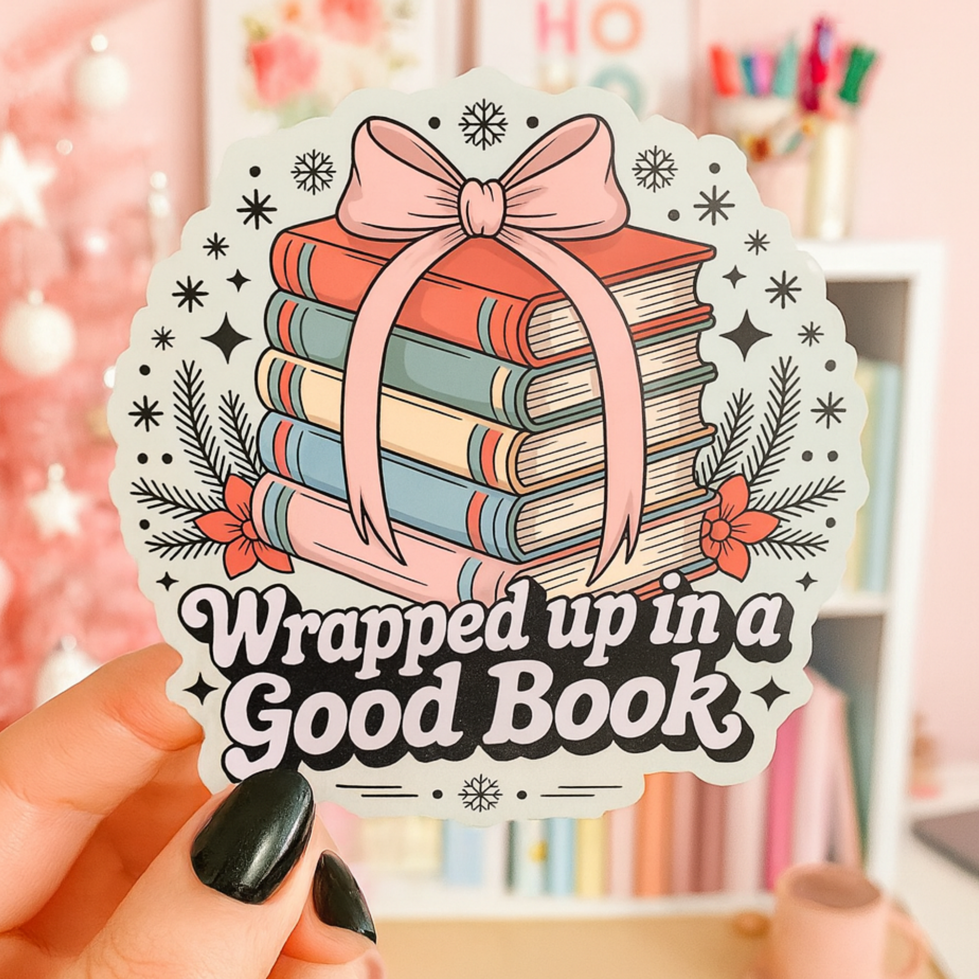 Bookish Christmas Stickers