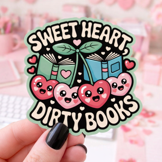 Sweet Heart Dirty Books Smut Reading Sticker