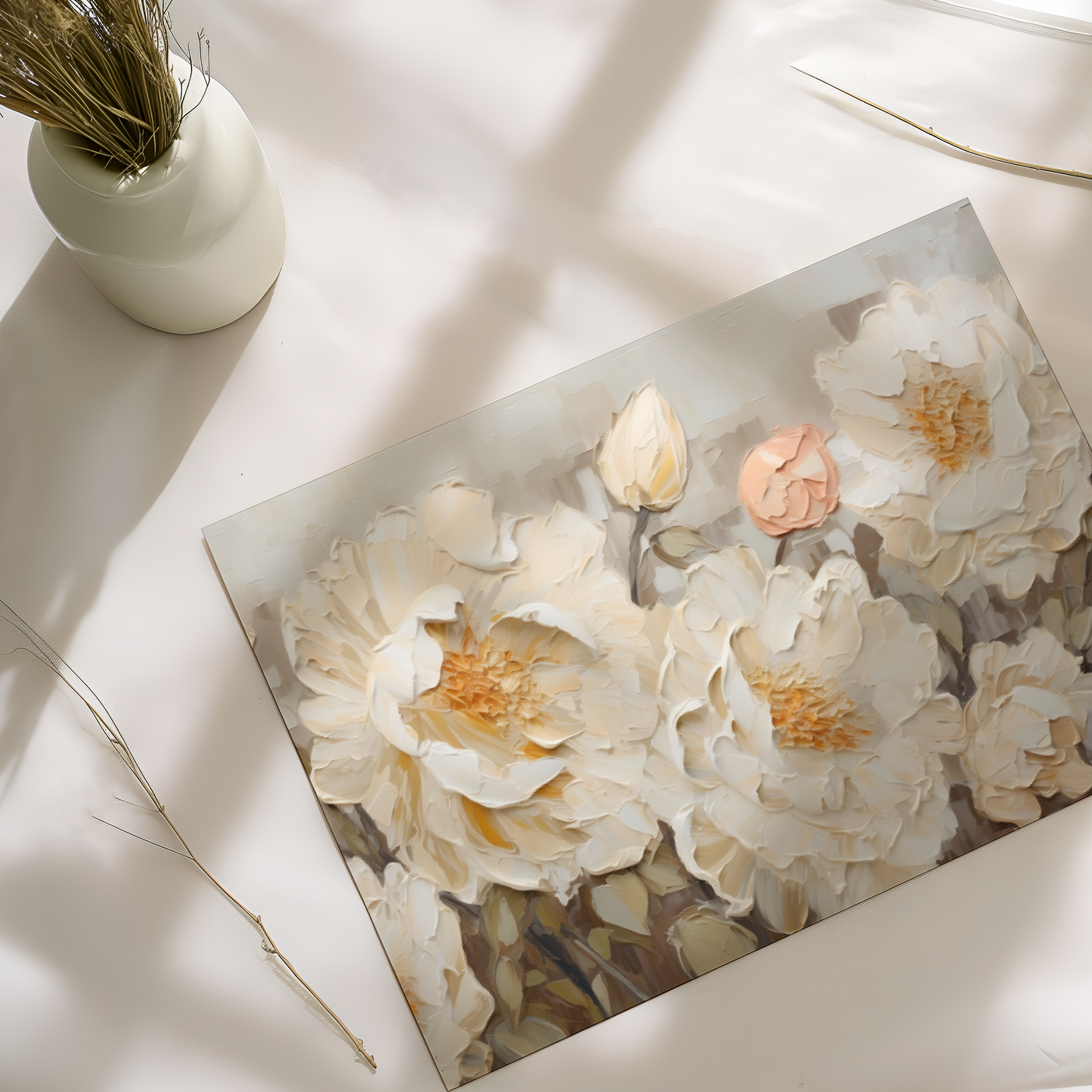 Gardenia Floral Wall Art Print