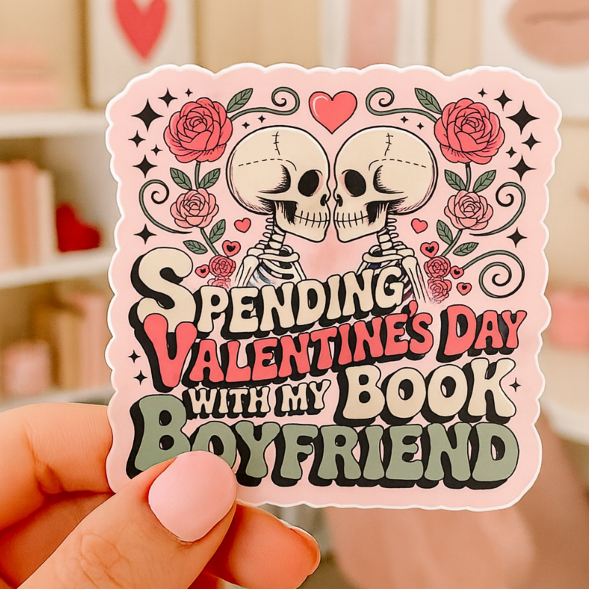 Valentines Day Bookish Sticker