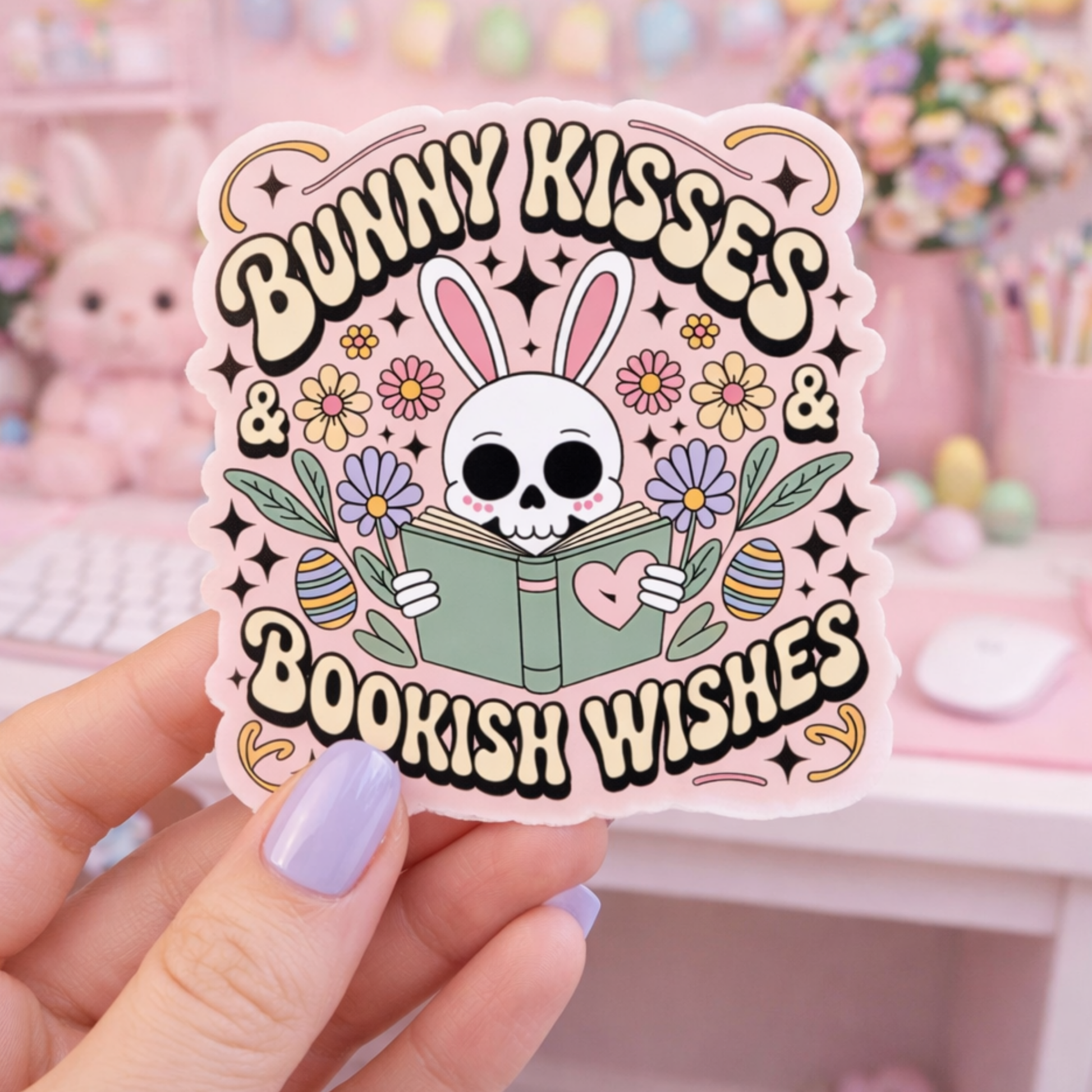 Easter Bookish Sticker