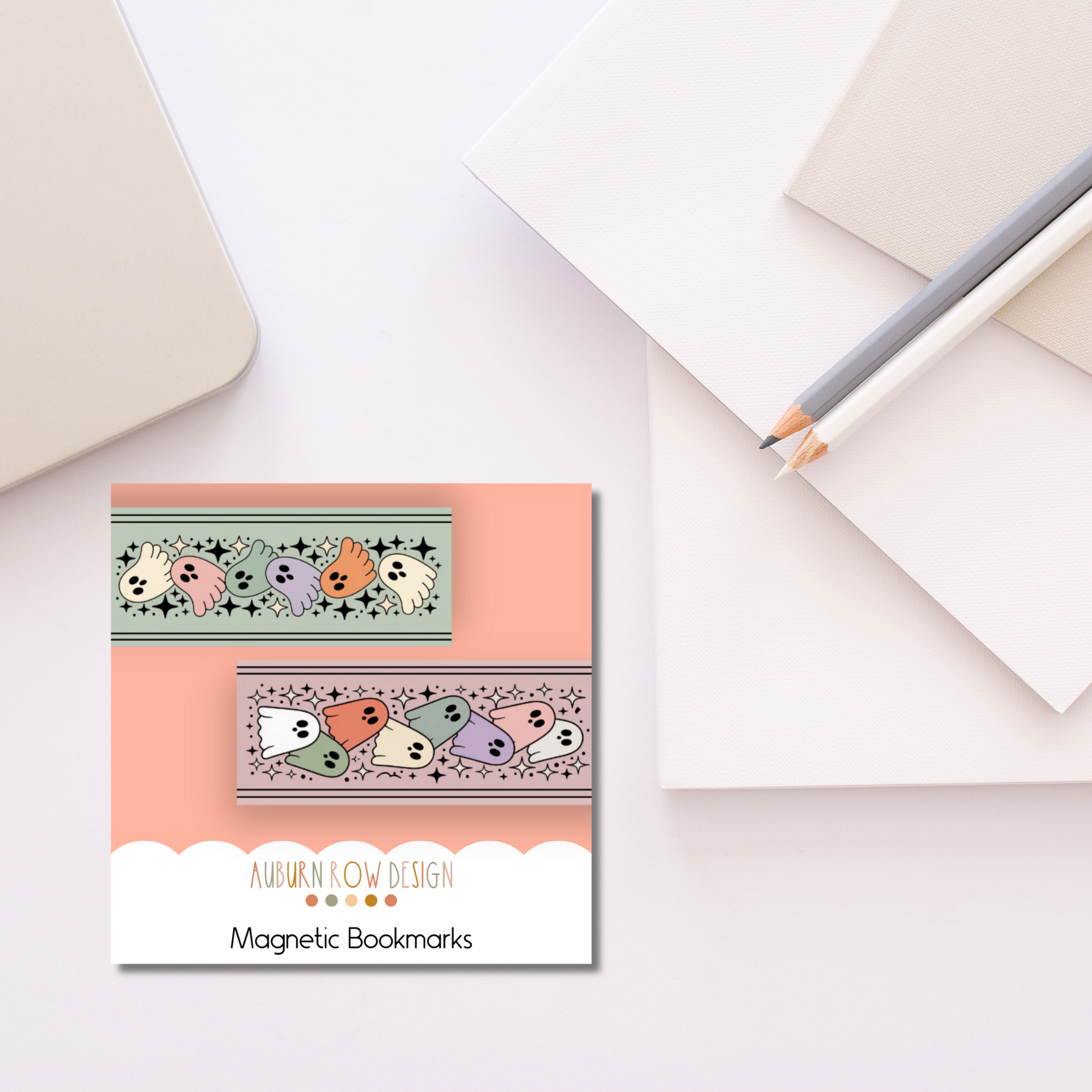 Ghost Magnetic Bookmarks