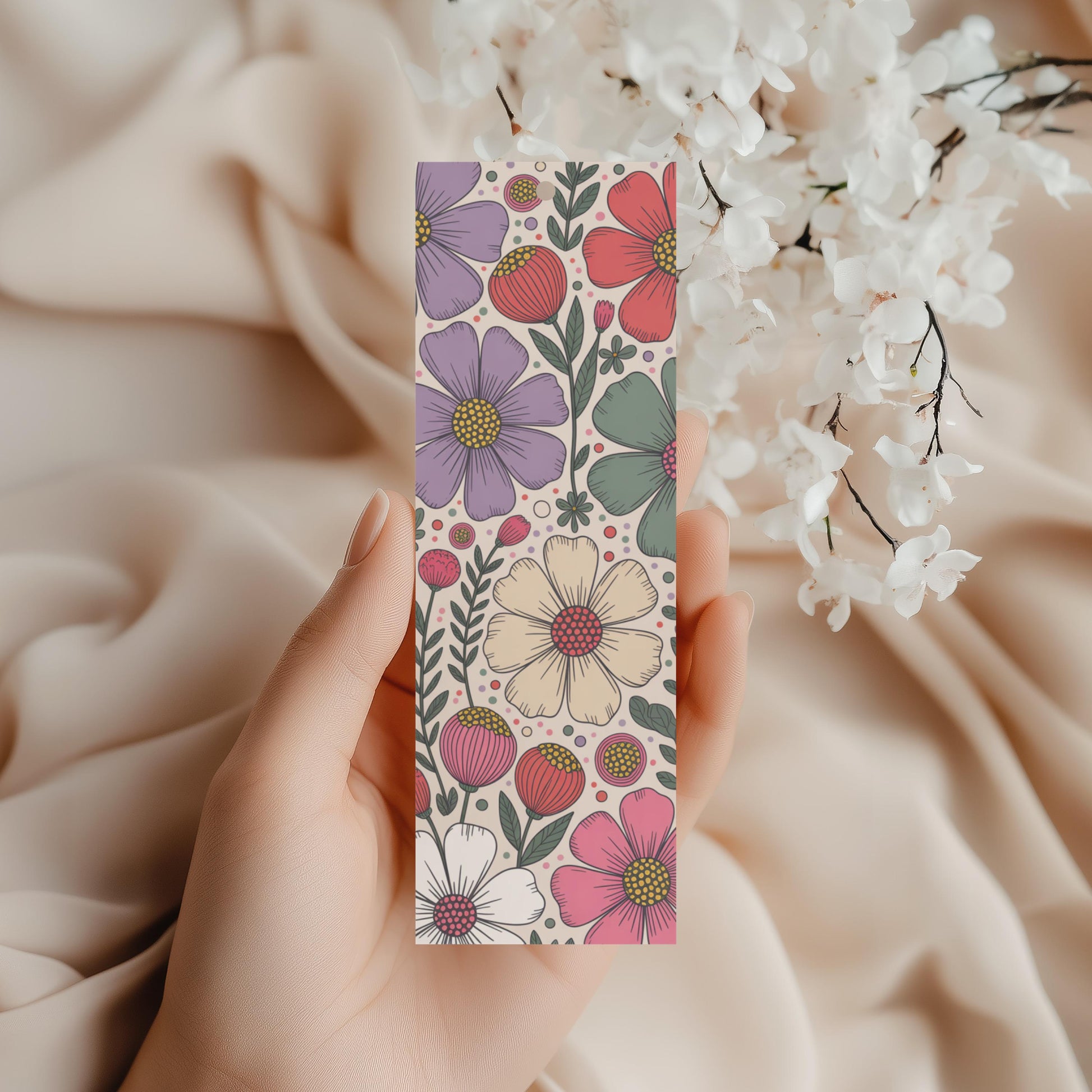 Floral Phone Case, Colorful Spring Flowers Design, Durable Protection for Smartphones, Unique Accessory