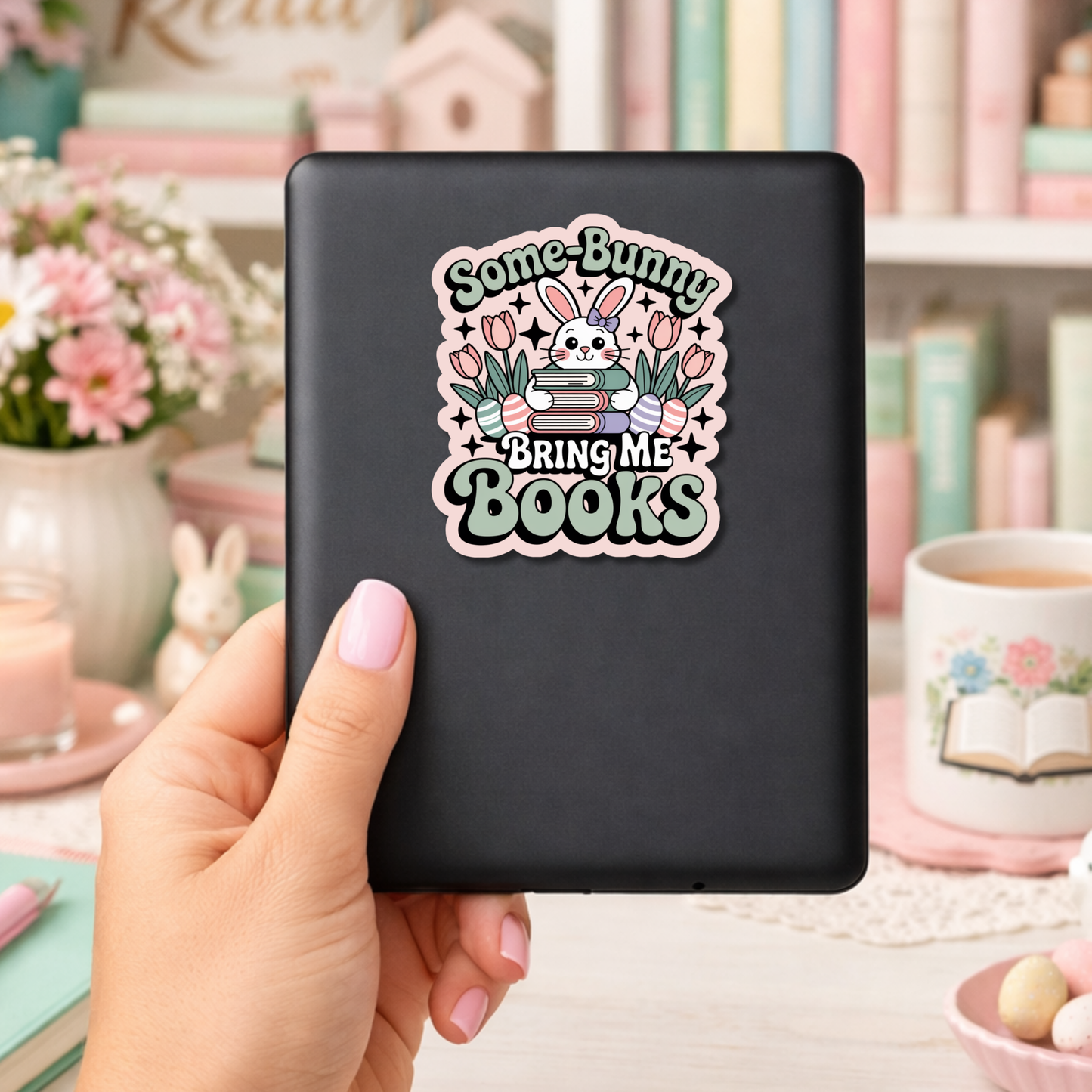 Easter Bookish Sticker