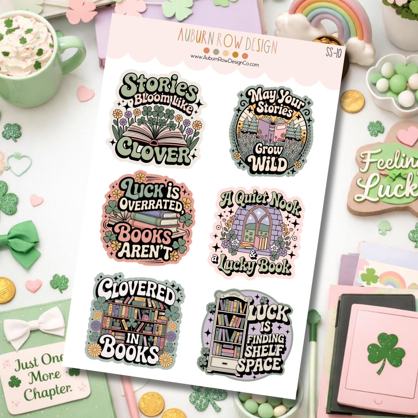 St. Patricks Day Bookish Stickers