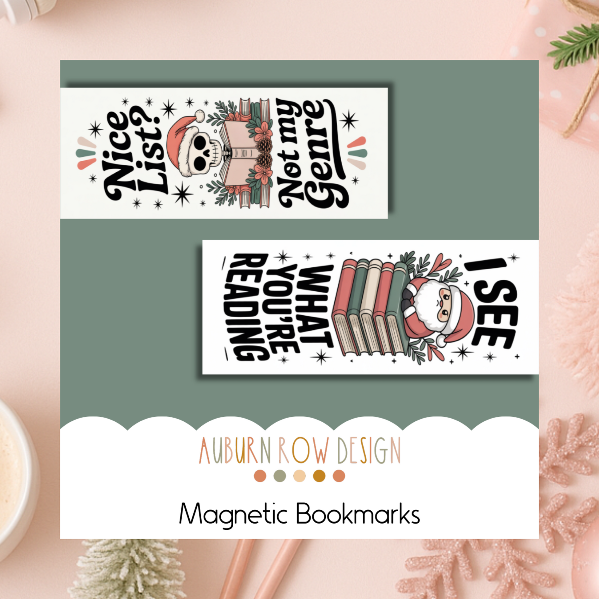Christmas Bookish Magnetic Bookmark