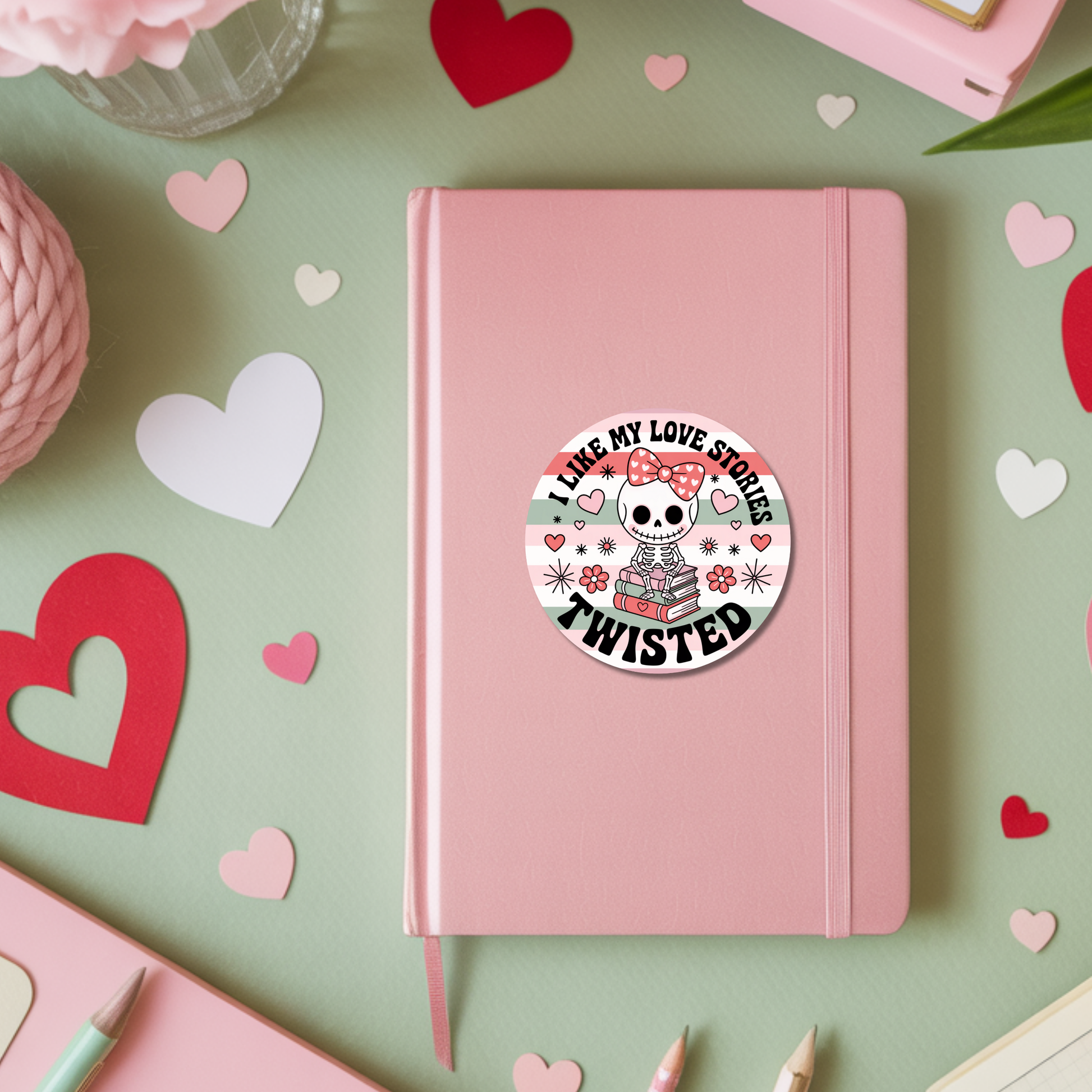 Valentines Day Bookish Sticker