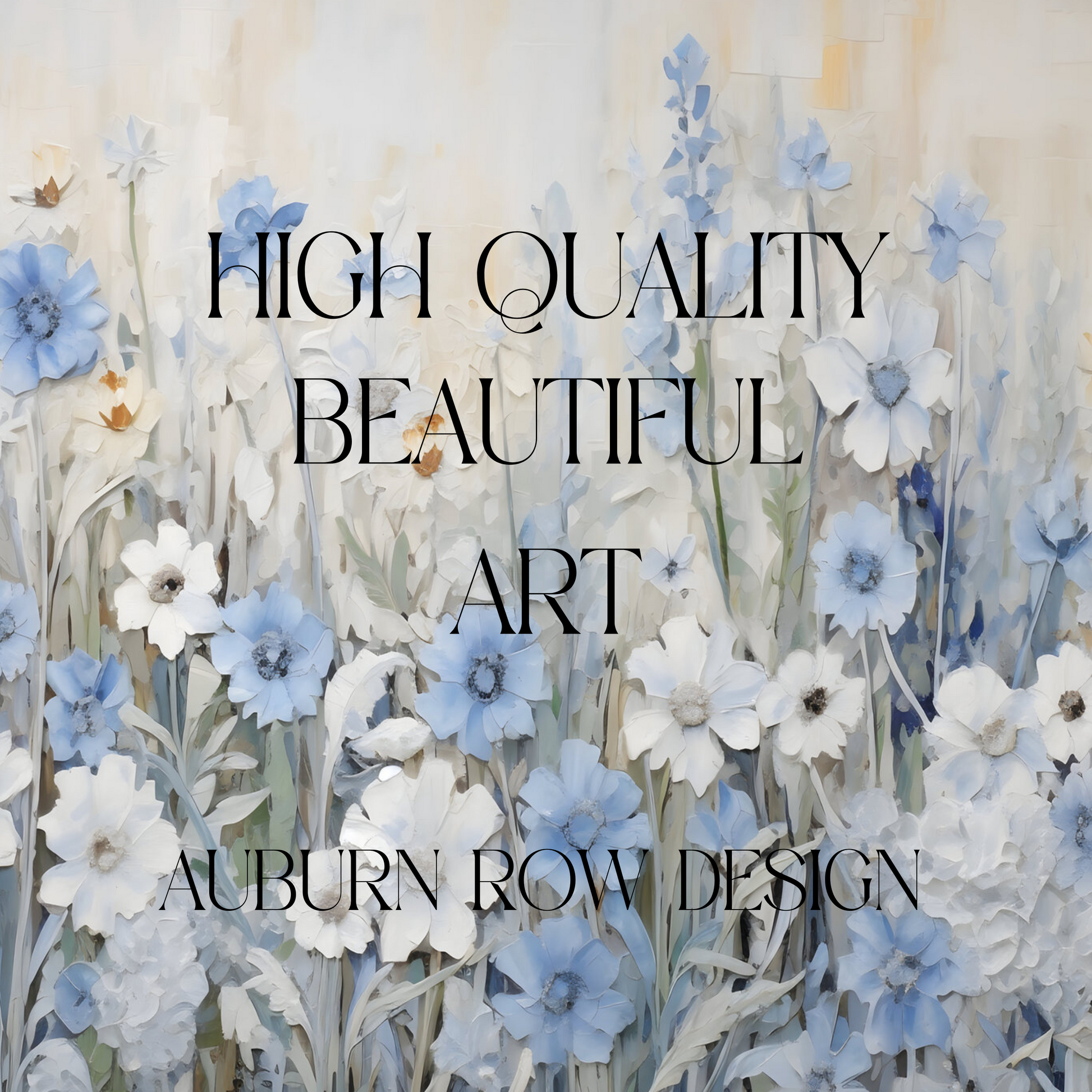 Blue Wildflower Printable Art