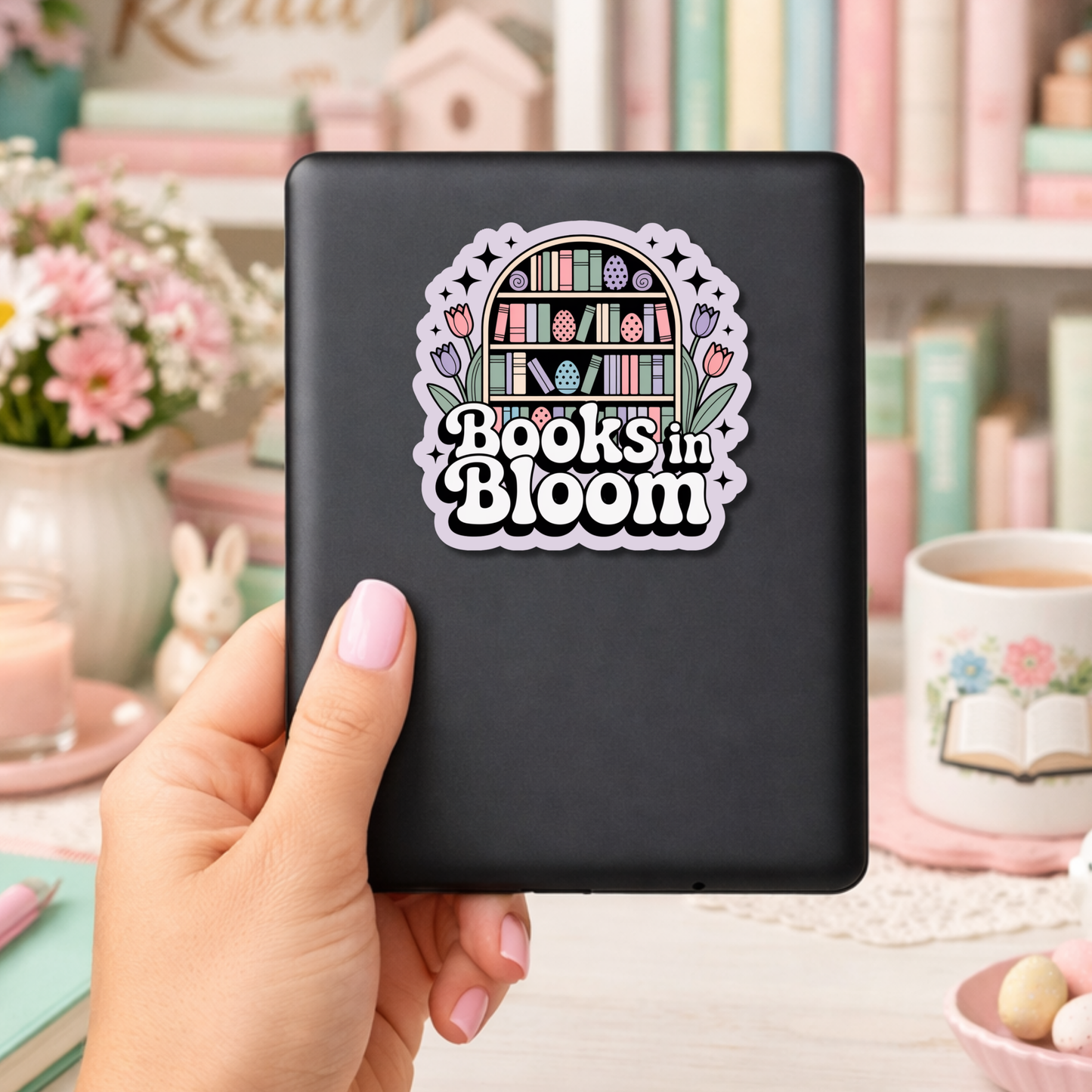 easter bookish sticker
