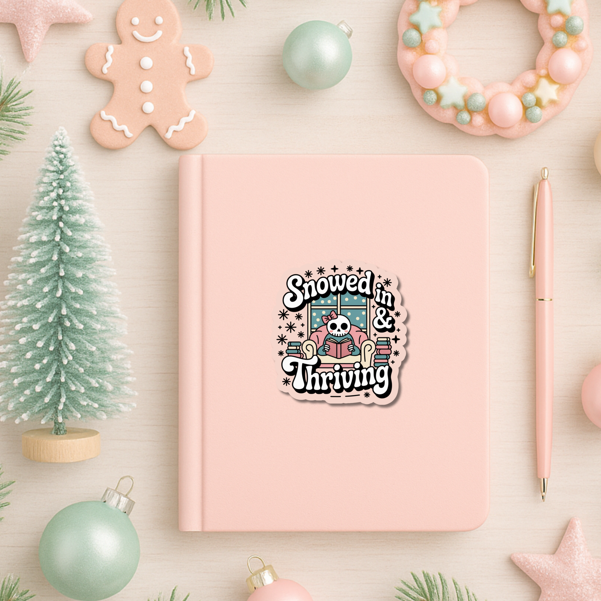 Bookish Christmas Sticker