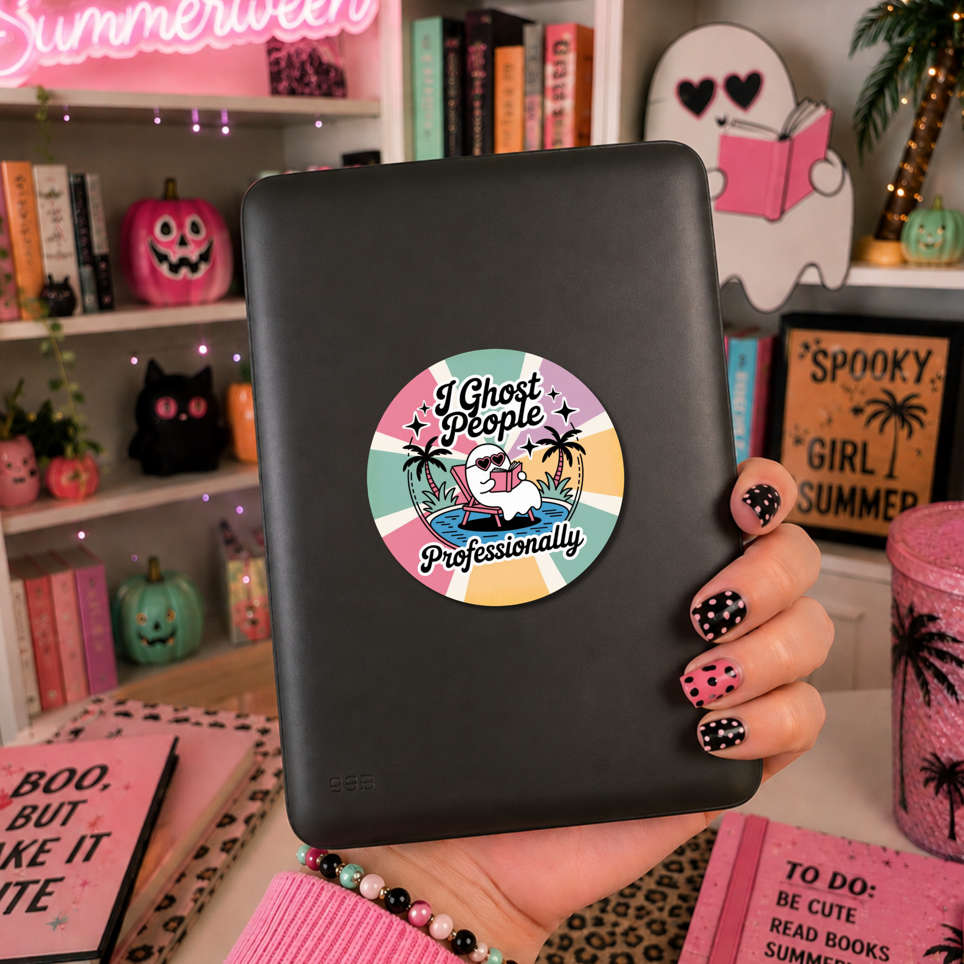 Summerween Bookish Sticker