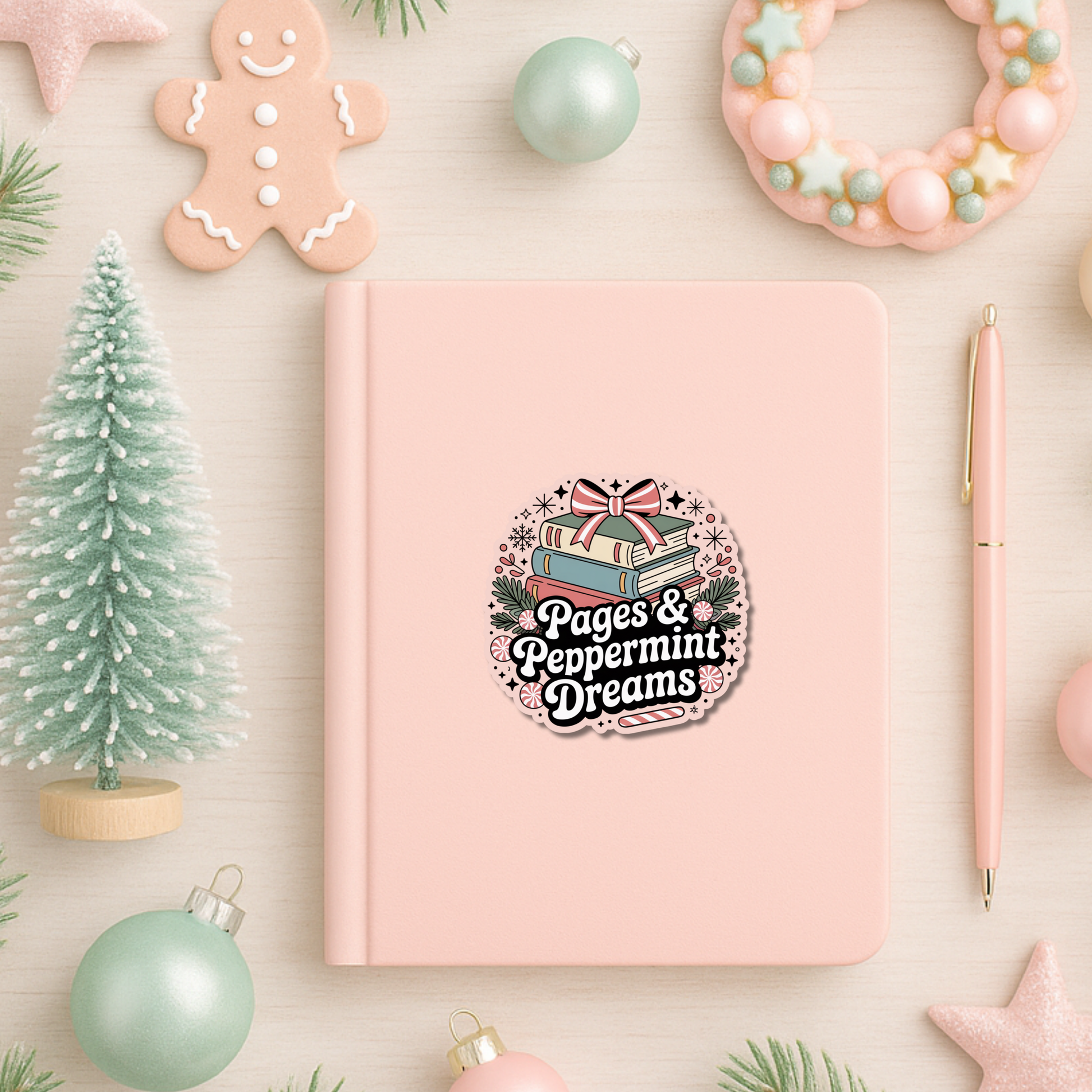 Bookish Christmas Sticker