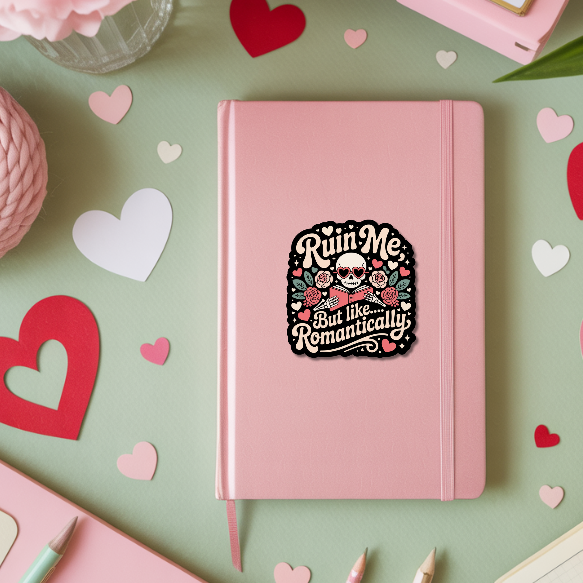 Valentines Day Bookish Sticker