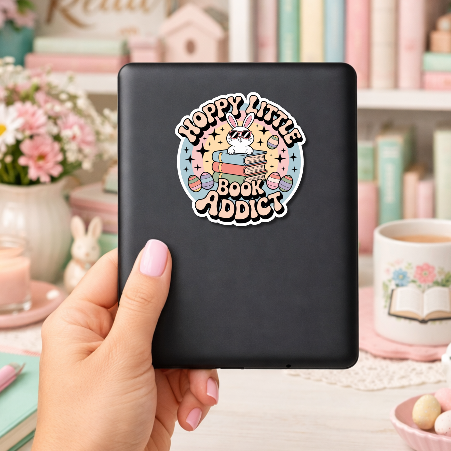 Easter Bookish Sticker