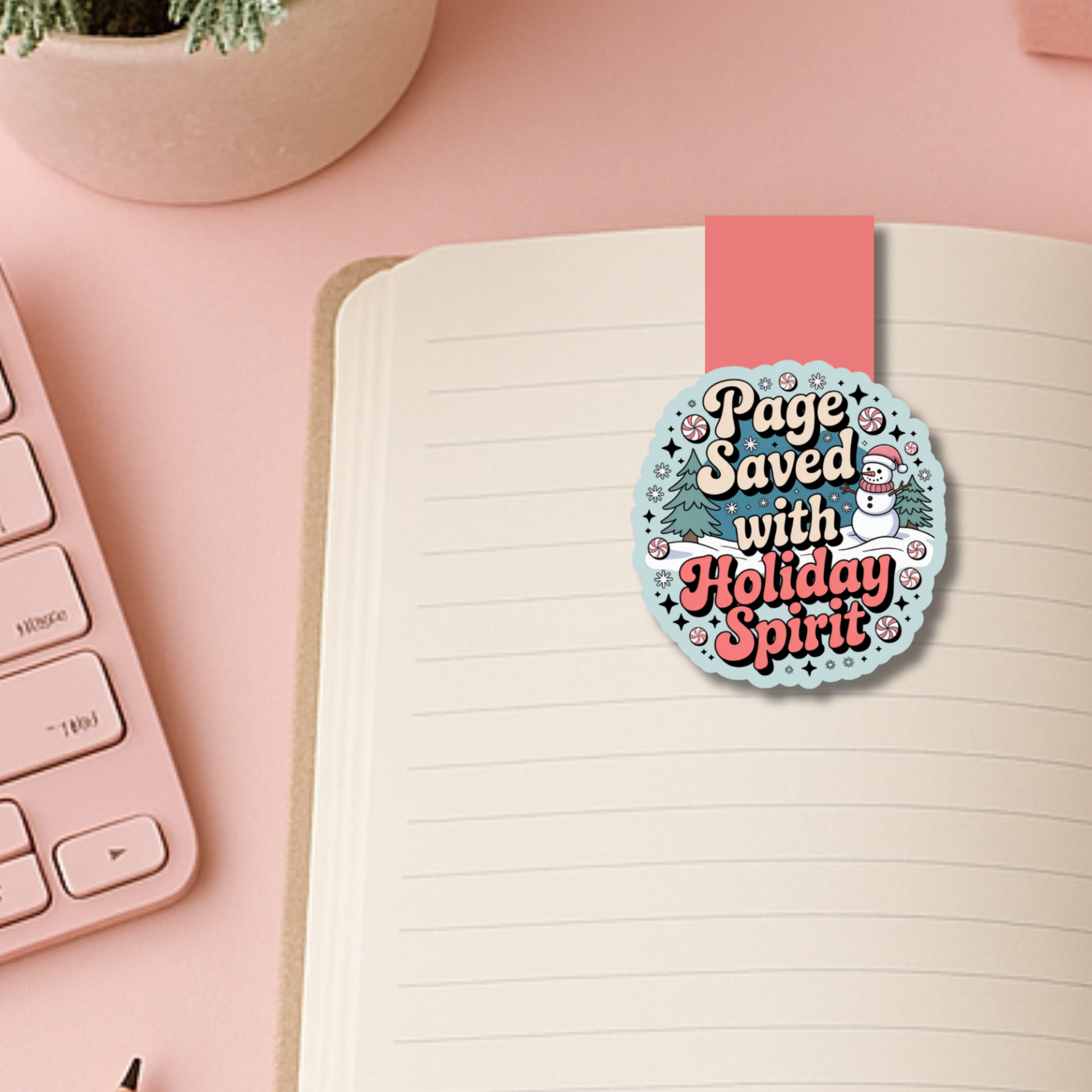 Christmas Magnetic Bookmark