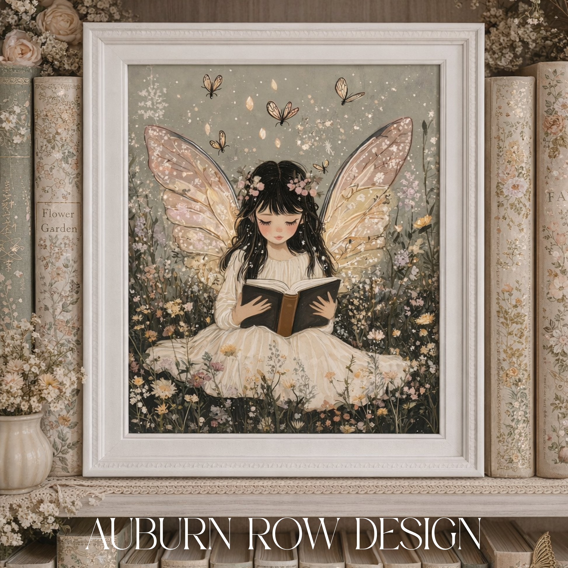Fairy Bookshelf Art
