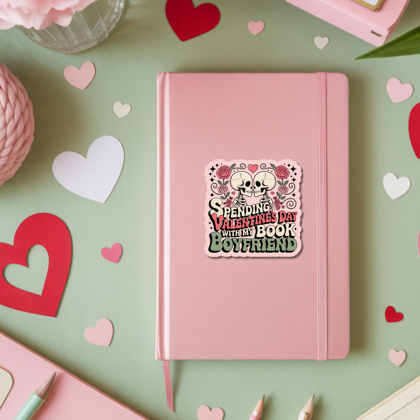 Valentines Day Bookish Sticker