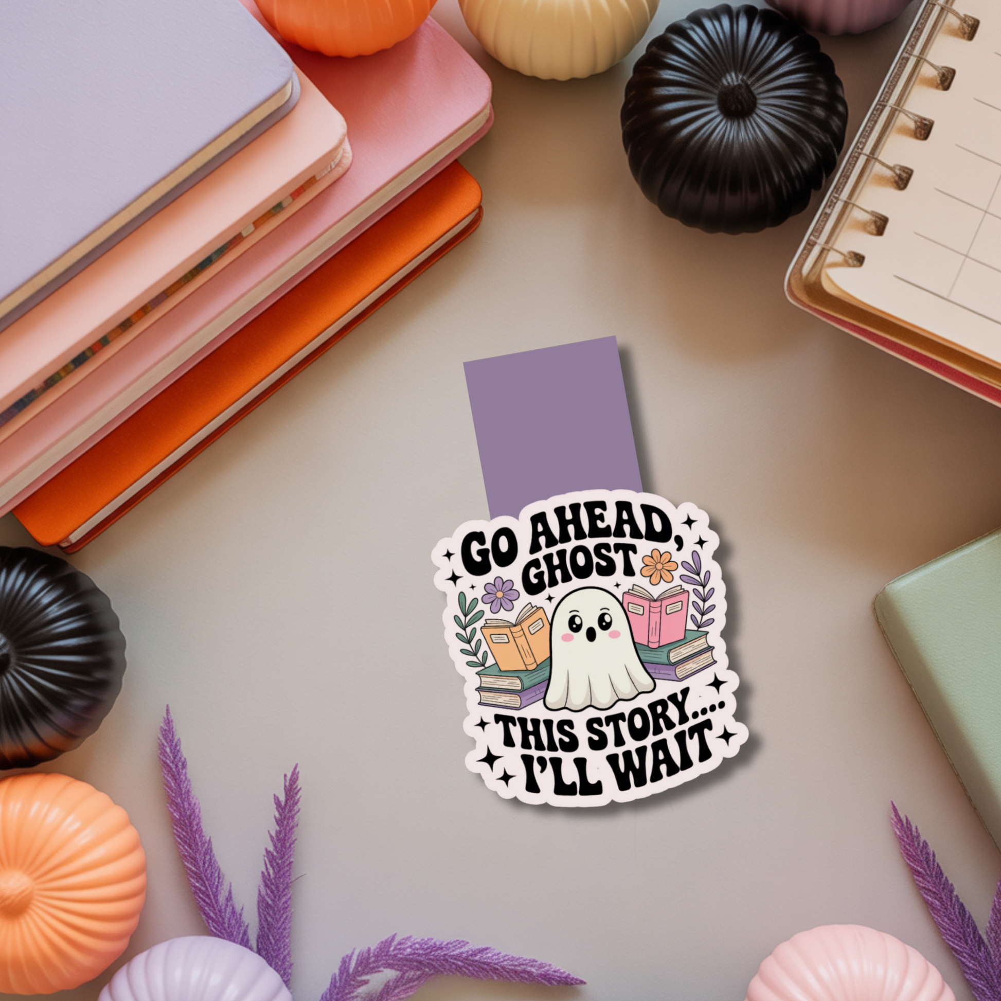 Ghost Magnetic Bookmark