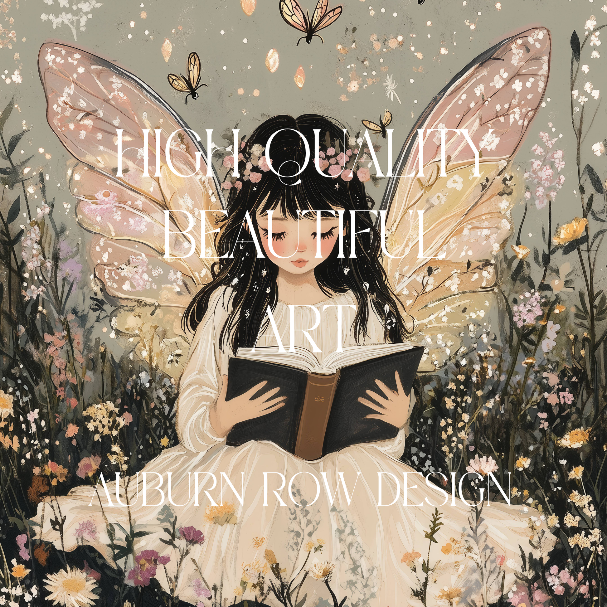 Fairy Bookshelf Art