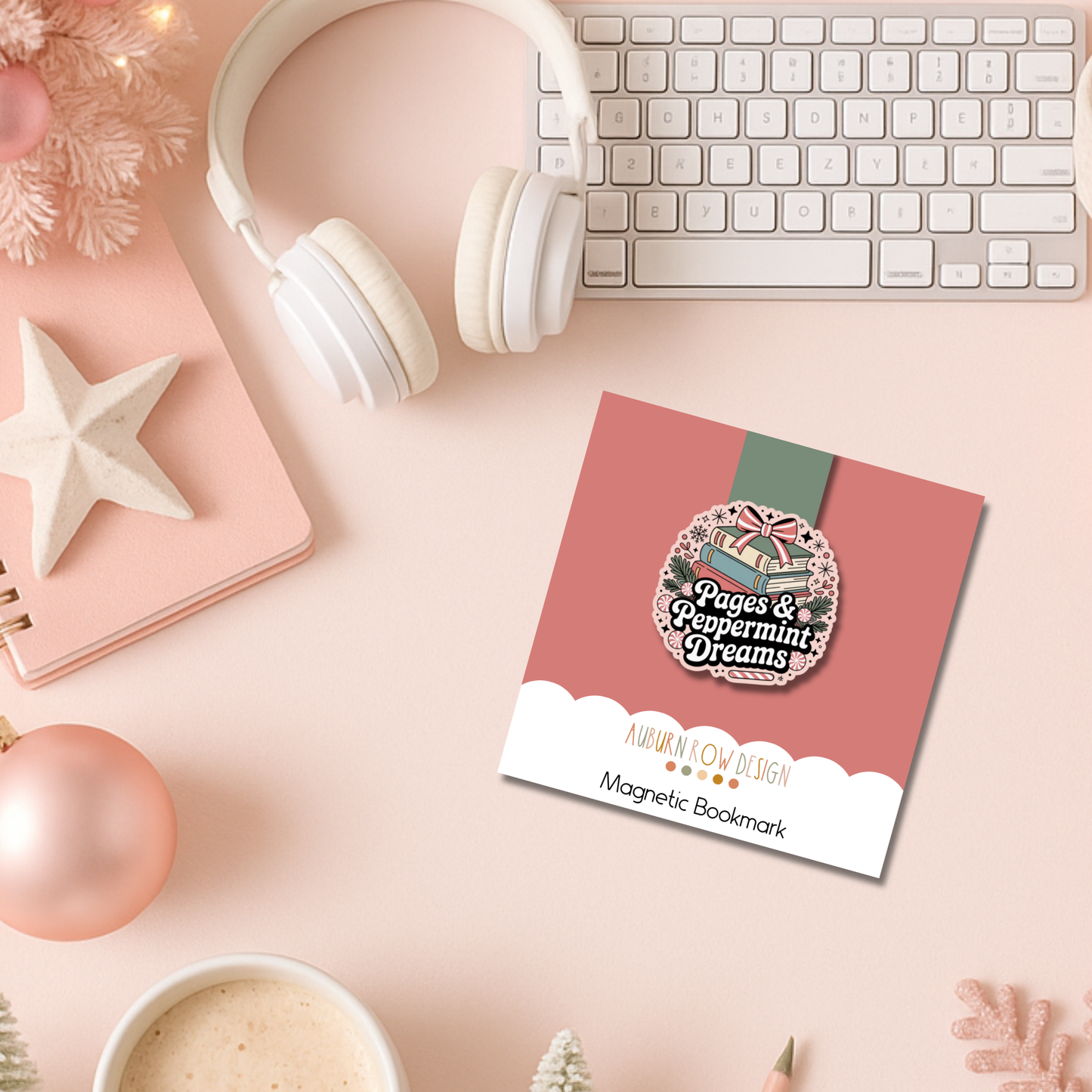 Pages & Peppermint Dreams Magnetic Bookmark