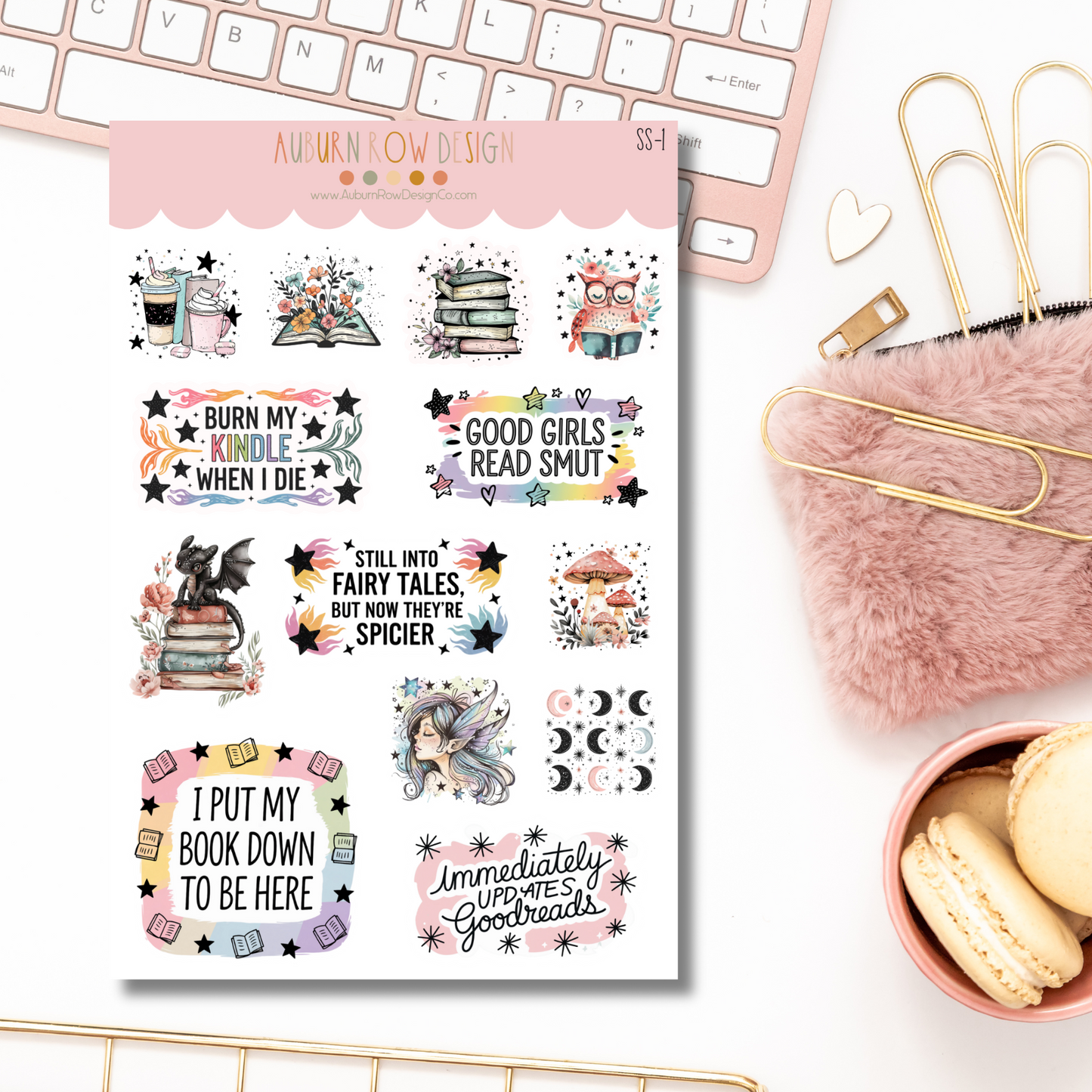 Bookish Romantasy Sticker Set