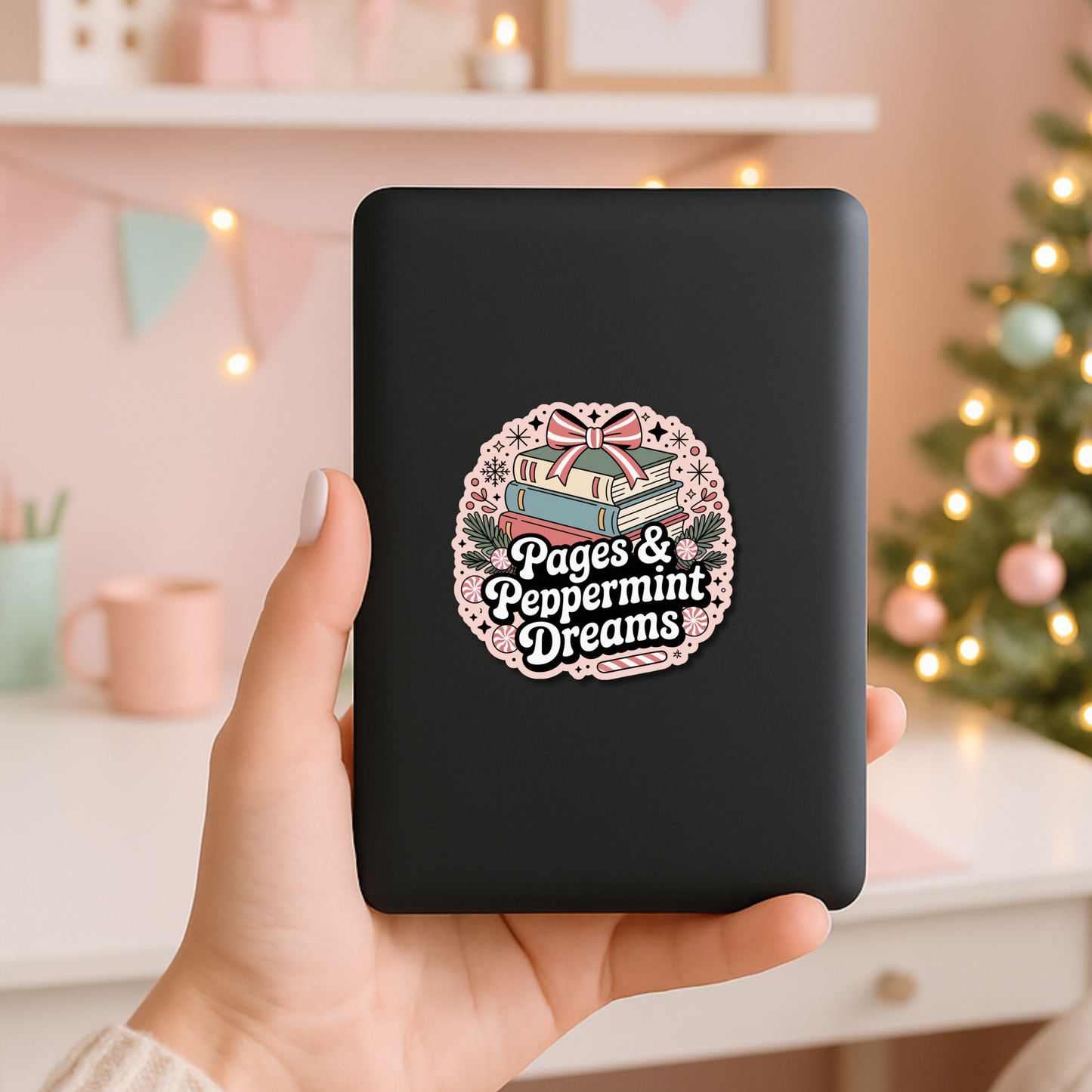 Bookish Christmas Sticker