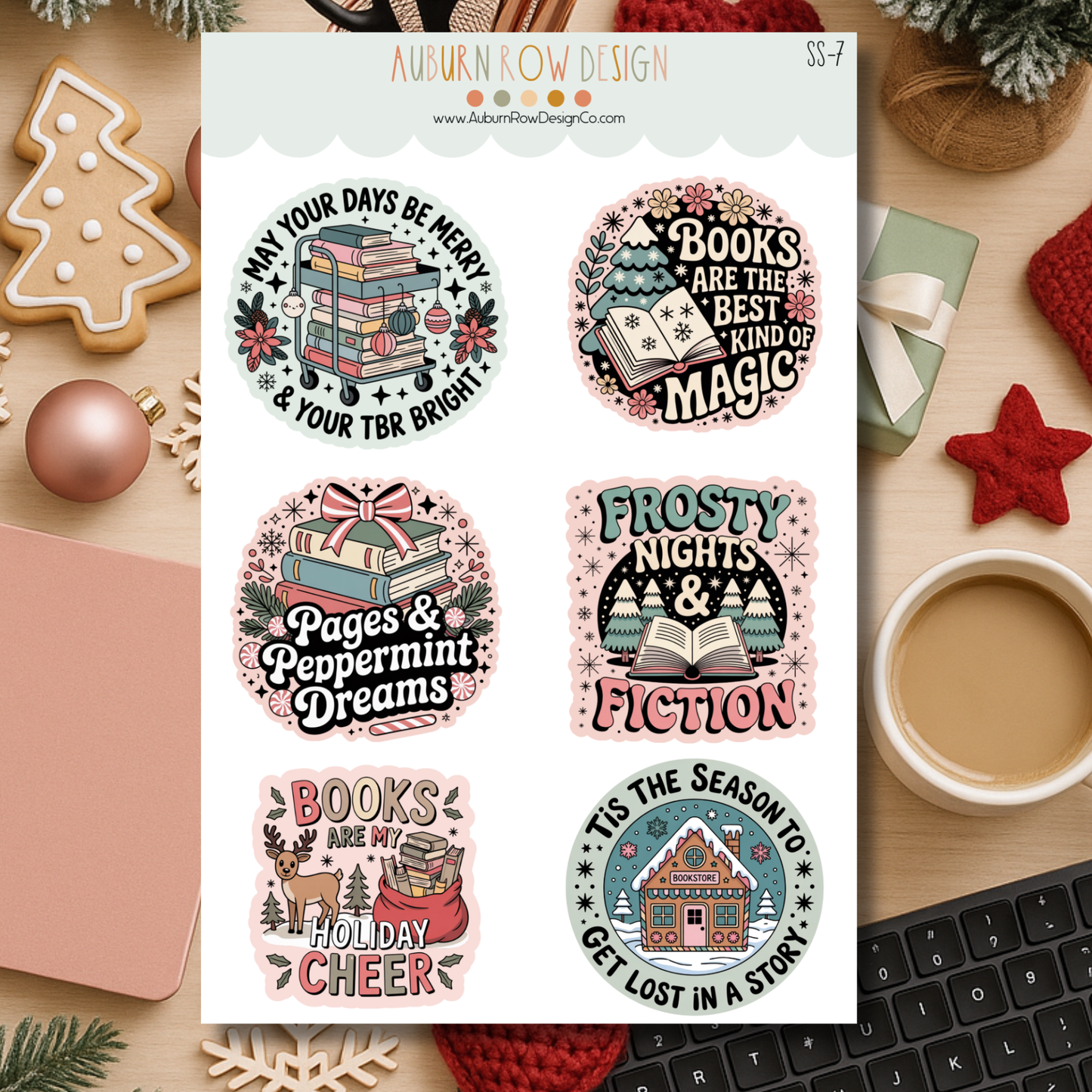 Christmas Bookish Stickers