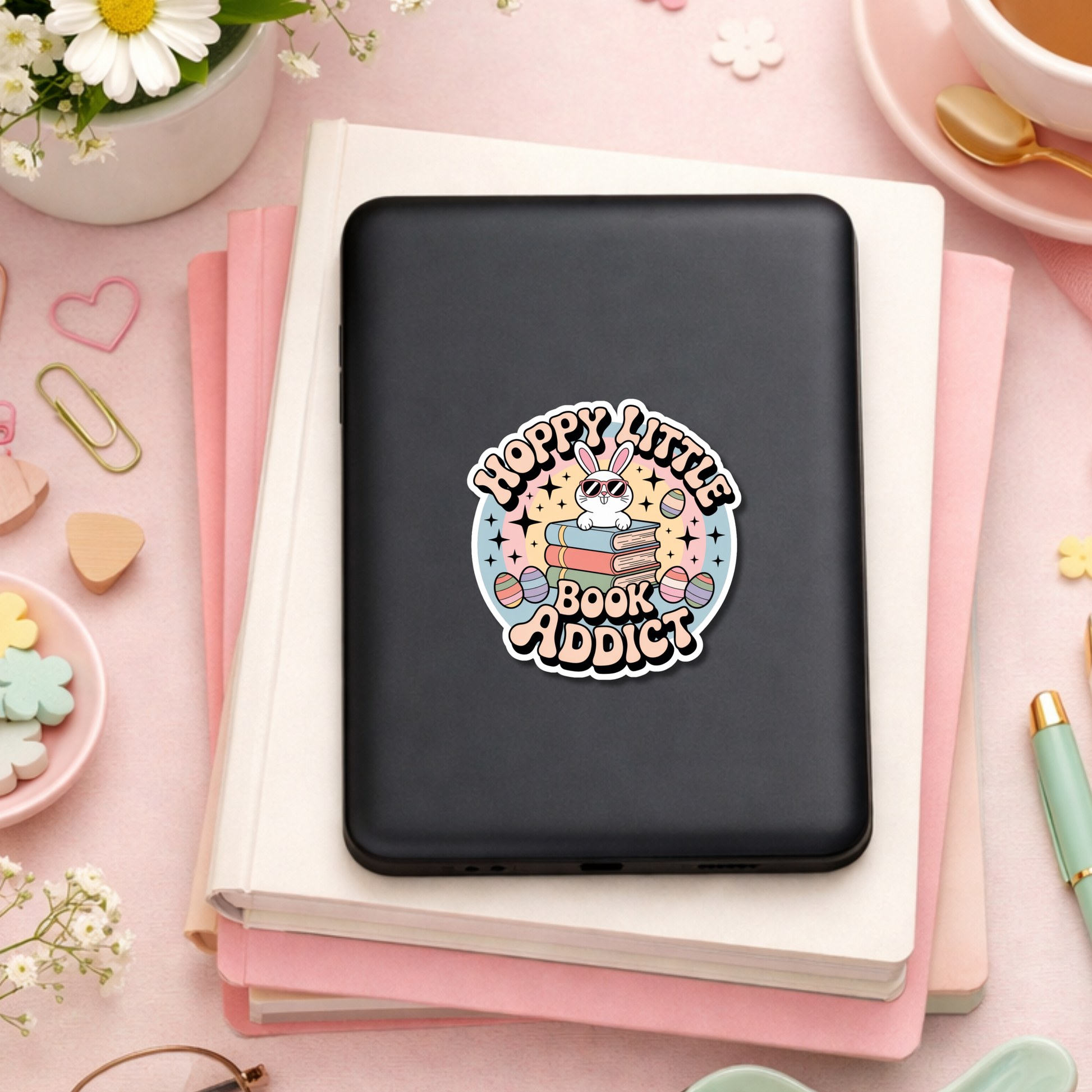 Easter Bookish Sticker